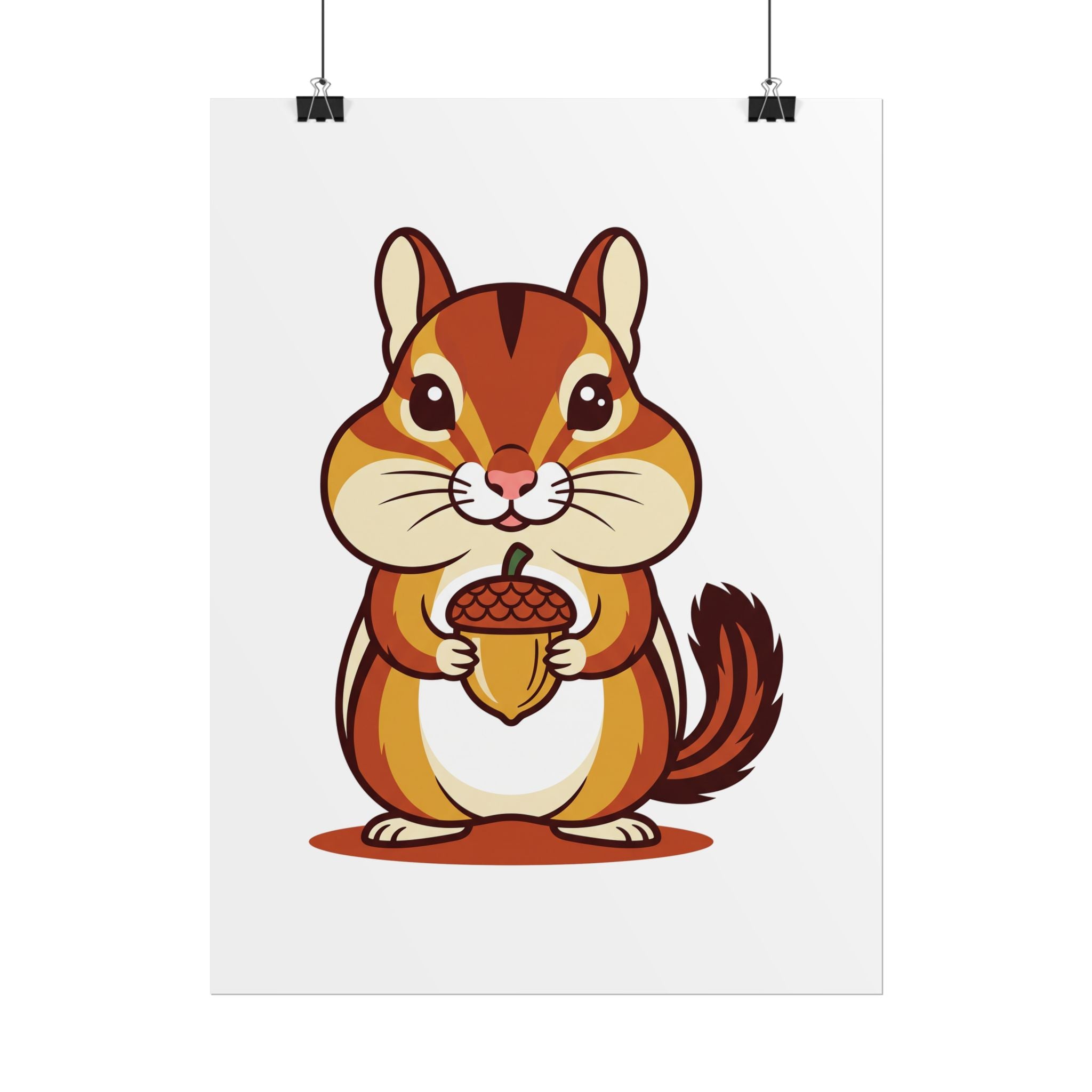 Chipmunk with Acorn Poster