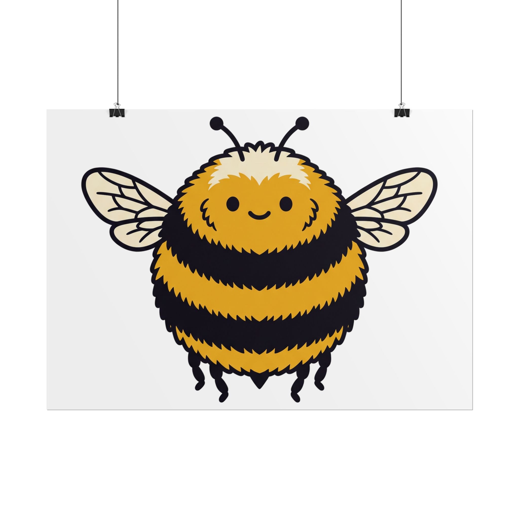 Round Bee Buddy Poster