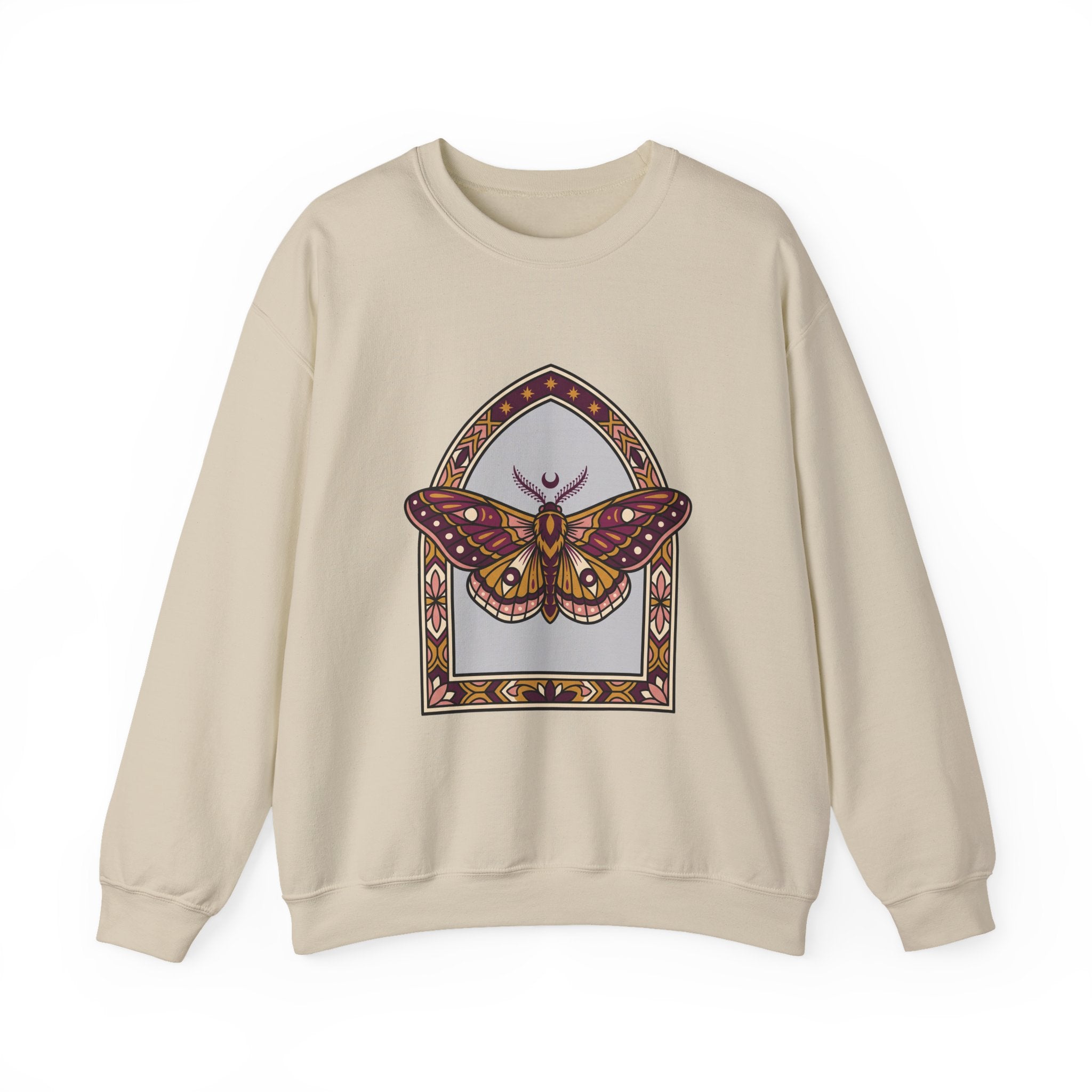 Arched Moth Stars Crewneck