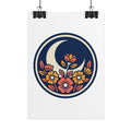 Night Garden Circle Poster