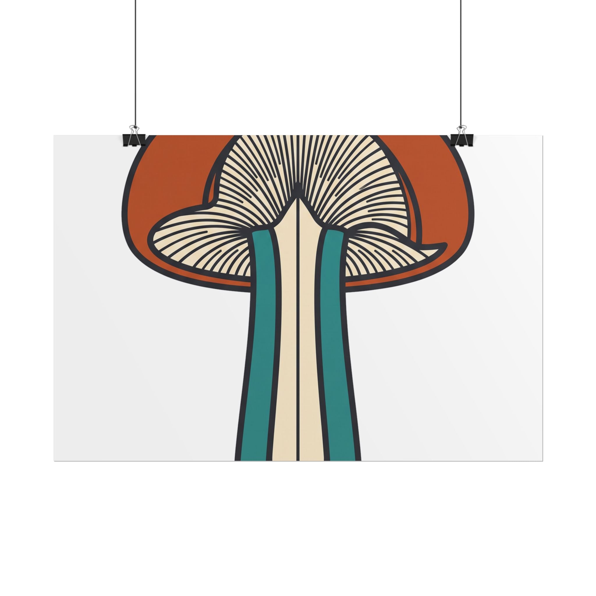 Mushroom Cross Section Poster