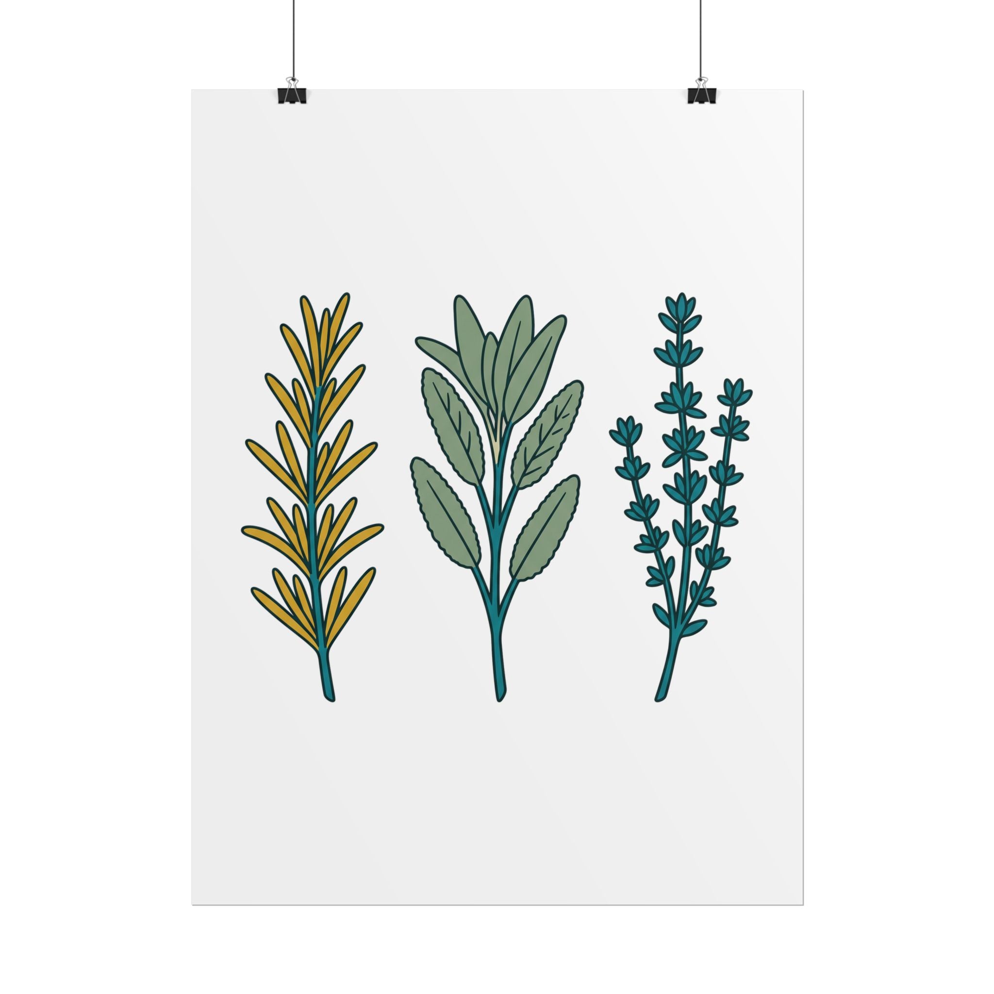 Herb Sprig Set Poster