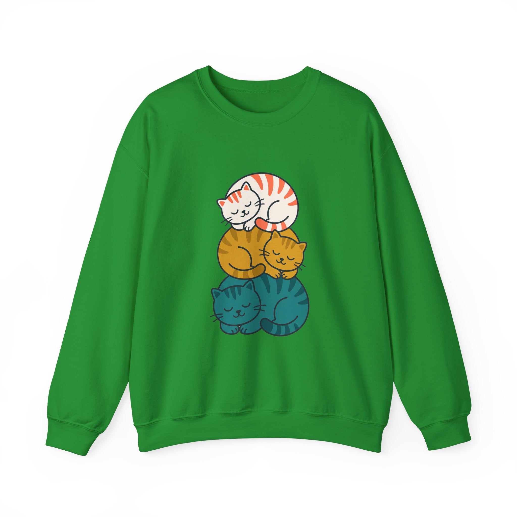 Sleepy Cat Stack Crewneck