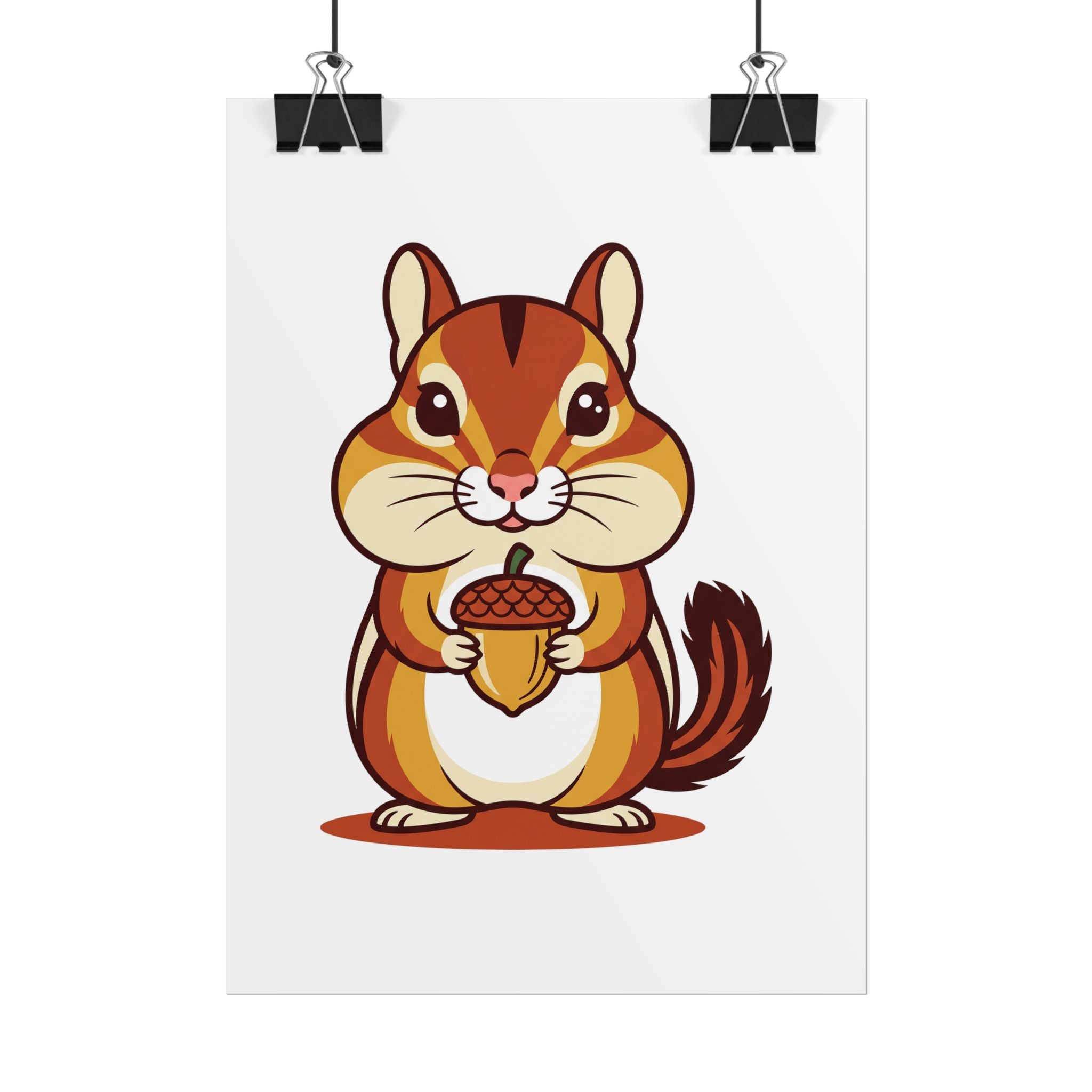 Chipmunk with Acorn Poster