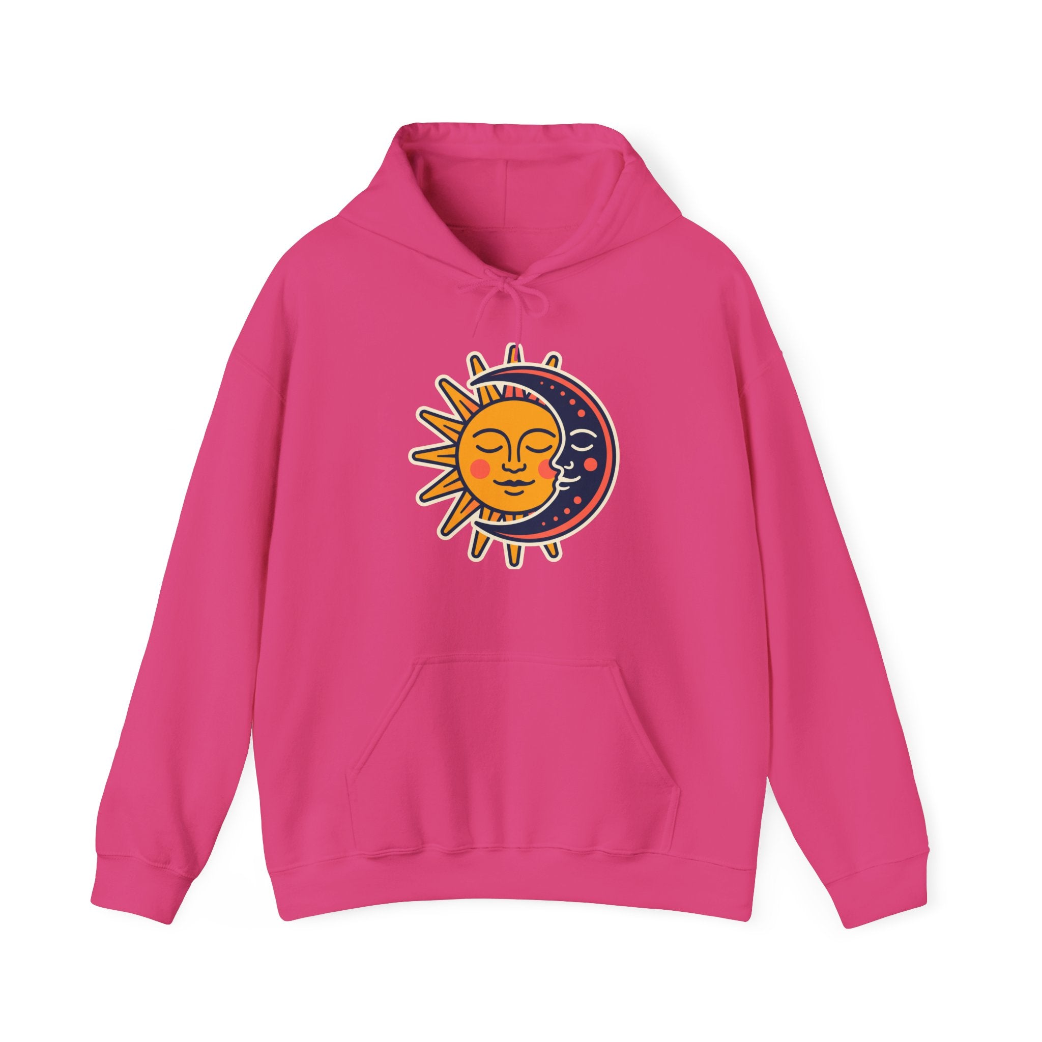Sun Moon Faces Hoodie