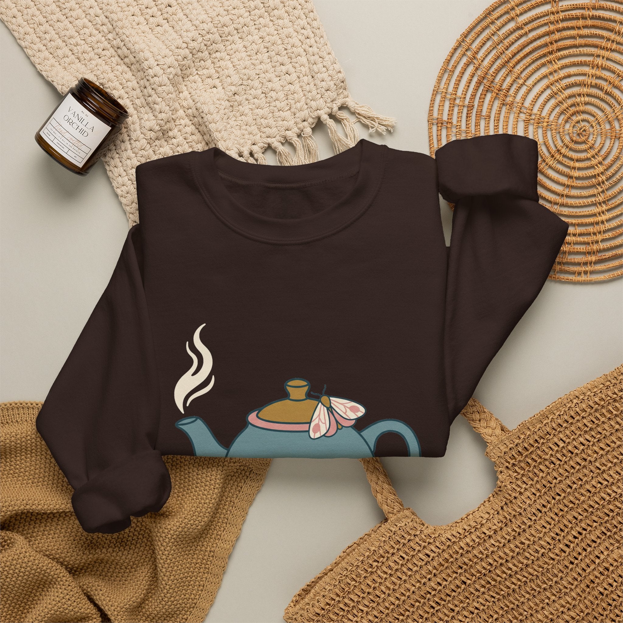 Tea and Quiet, Please Crewneck