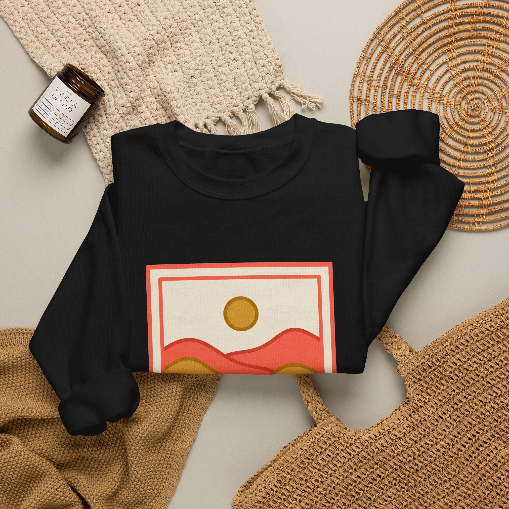 Layered Hills Line Crewneck