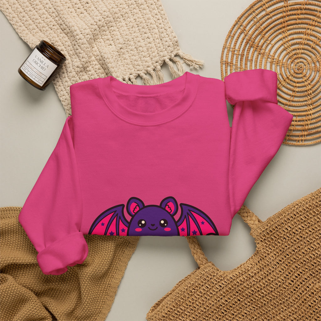 Bat with Tiny Heart Crewneck