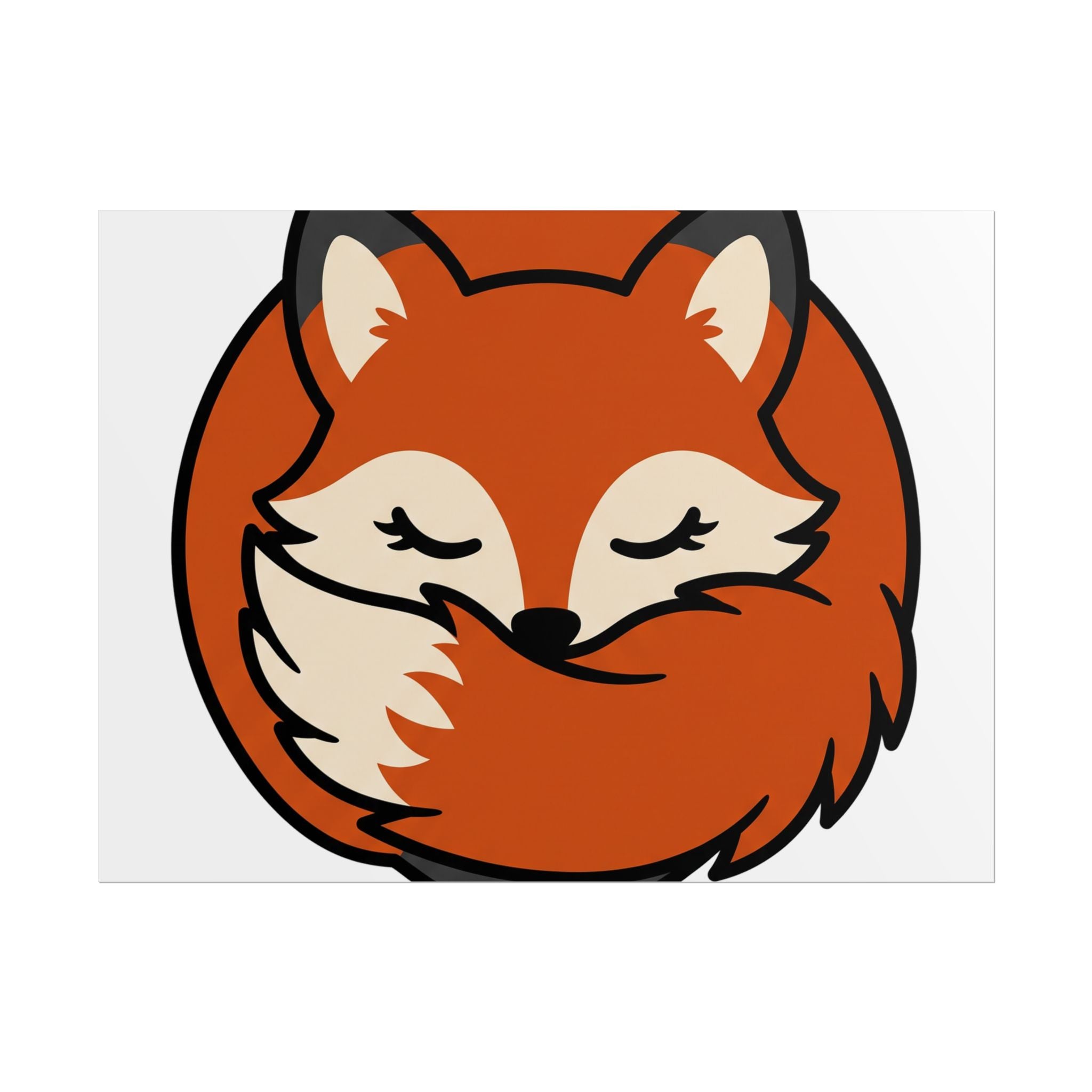Sleepy Fox Loaf Poster