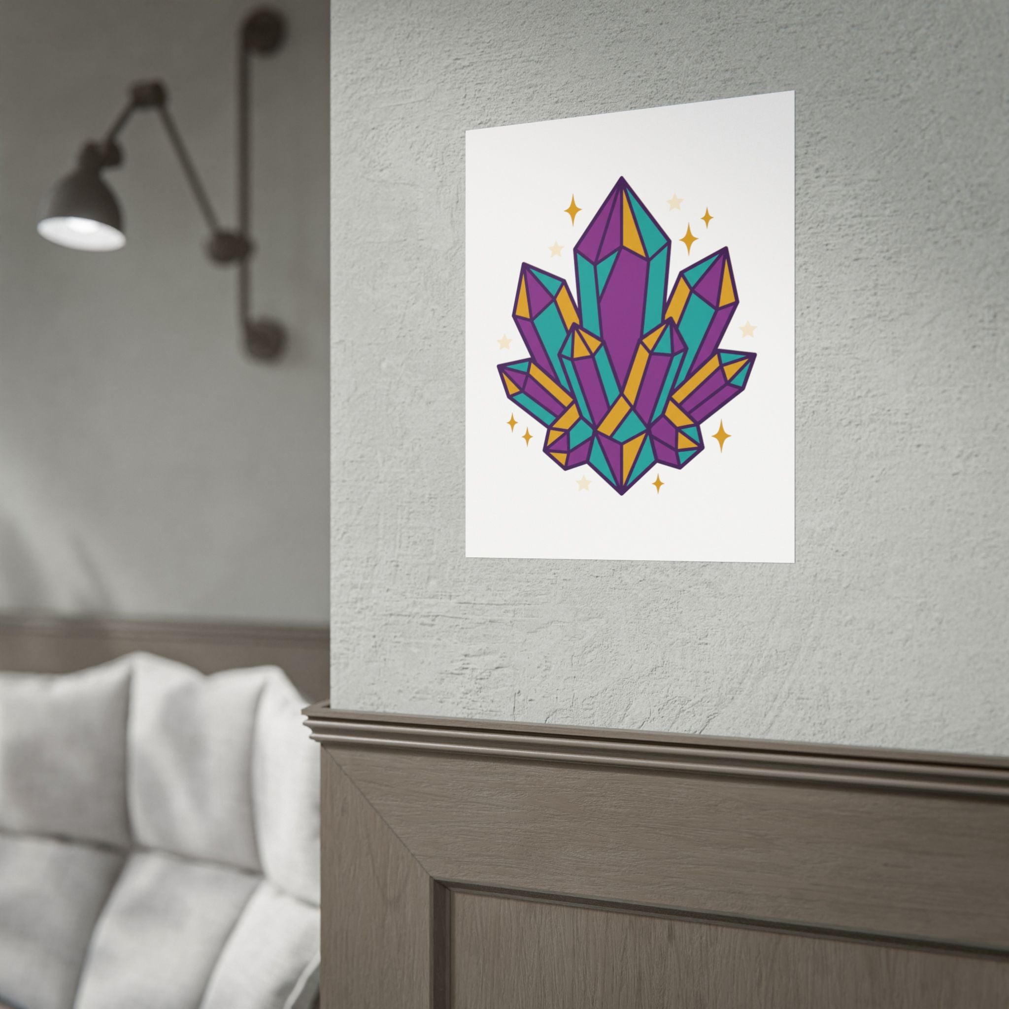 Crystal Cluster Sparkle Poster