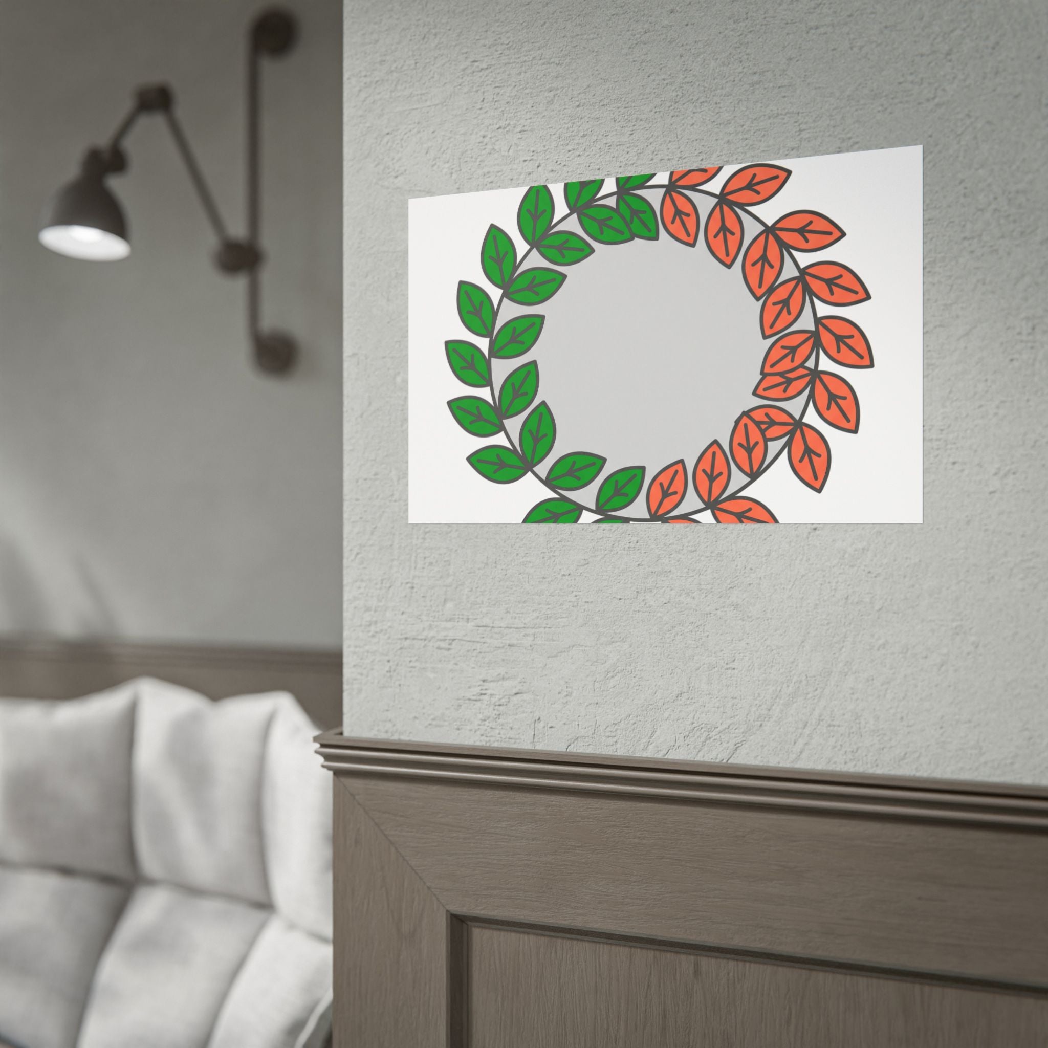 Leaf Wreath Poster