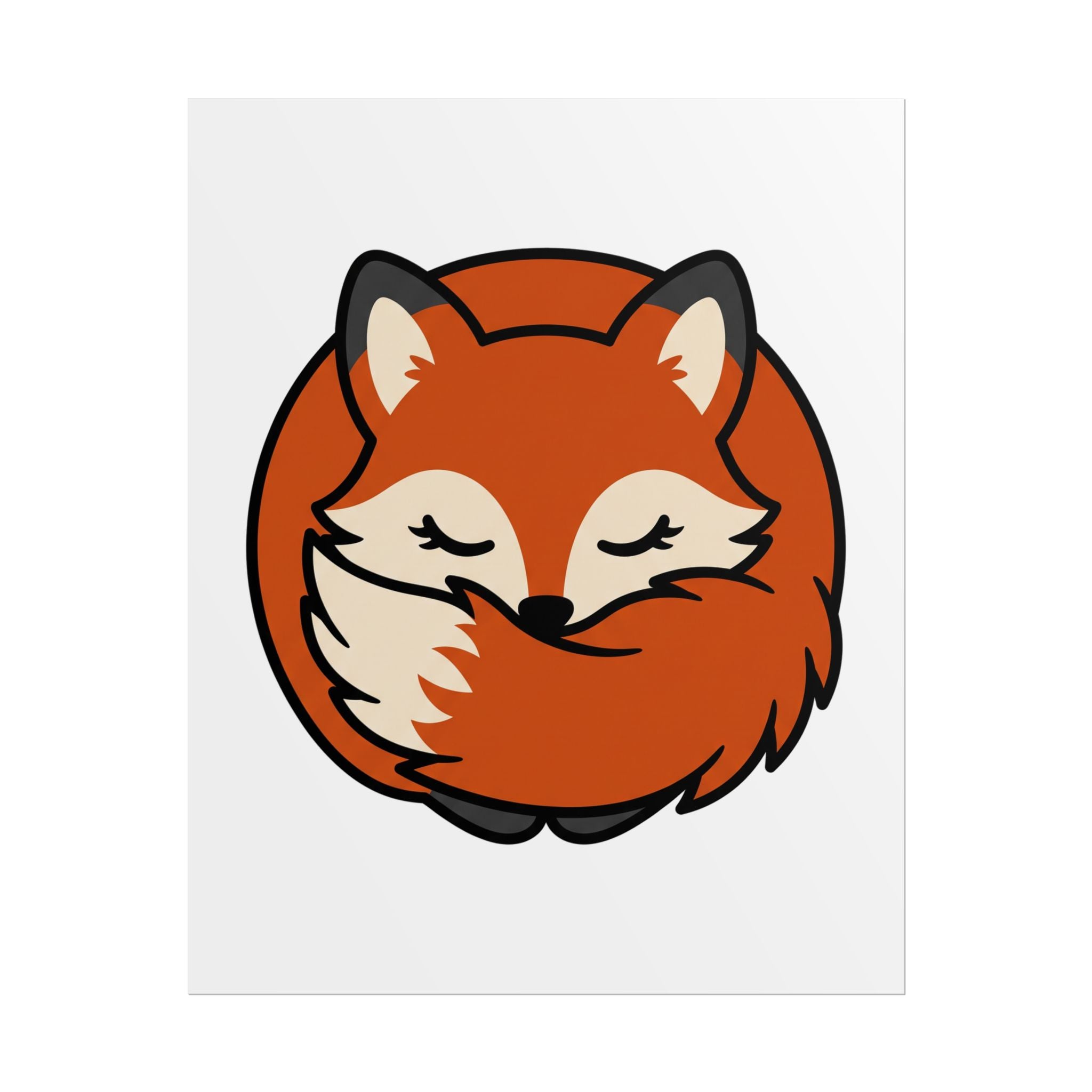 Sleepy Fox Loaf Poster