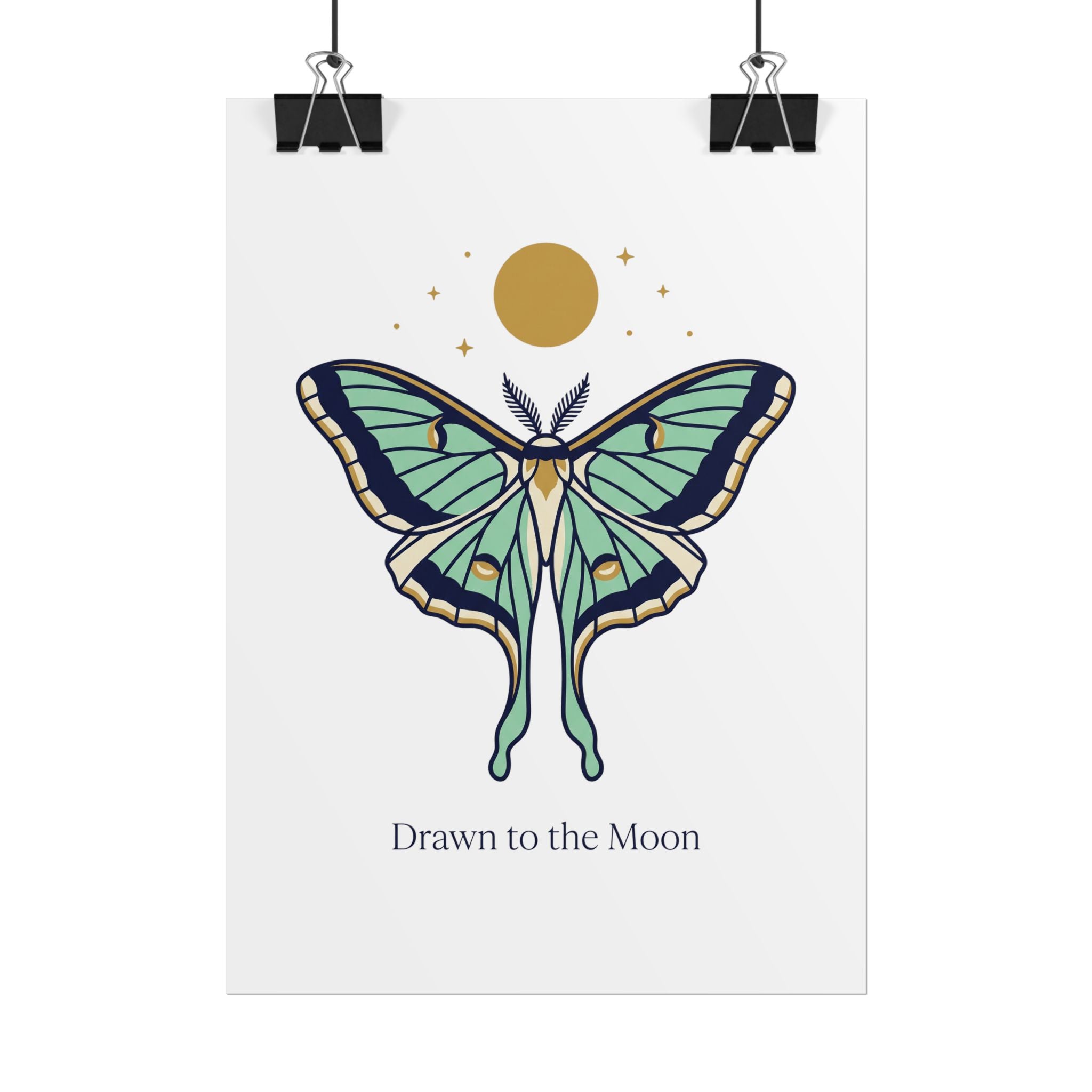 Drawn to the Moon Poster