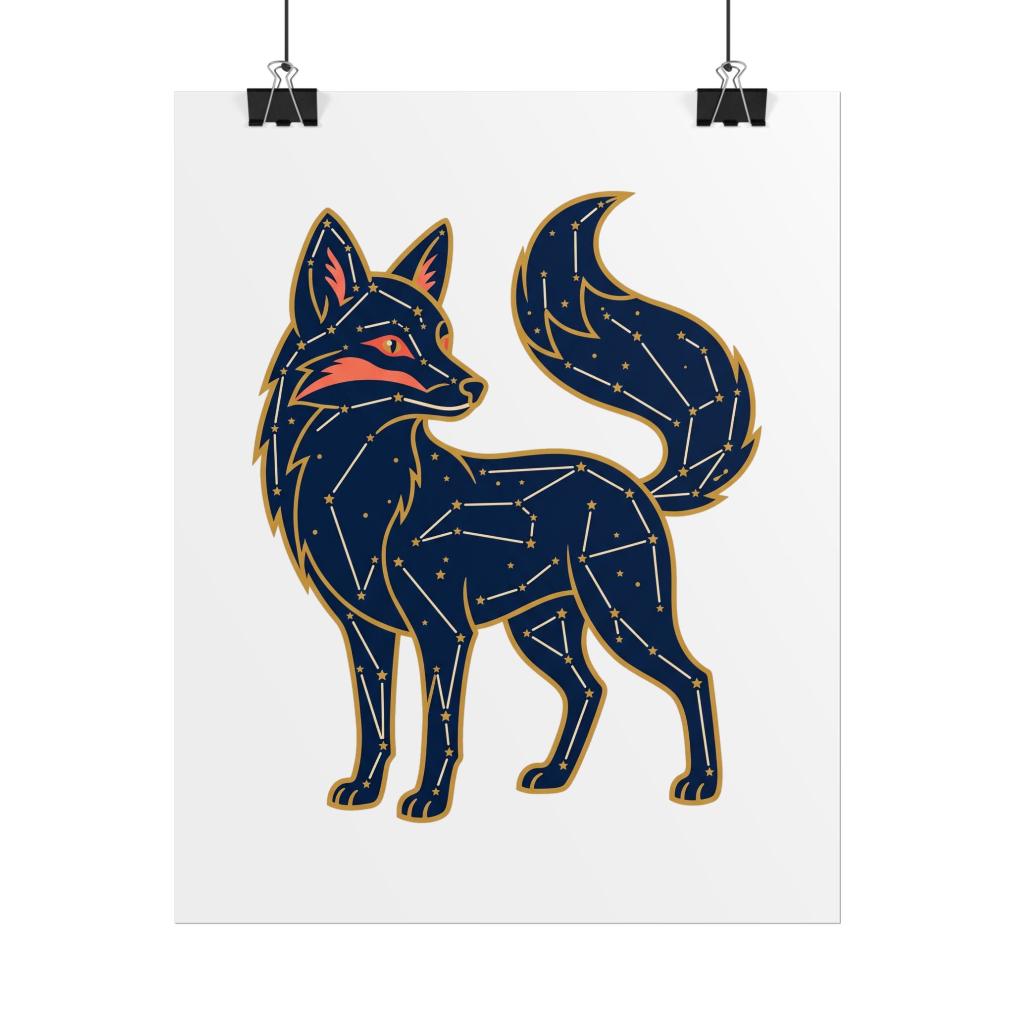 Constellation Fox Poster
