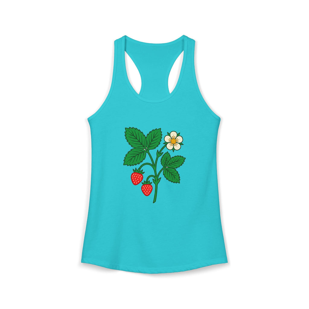 Wild Strawberry Sprig Tank Top