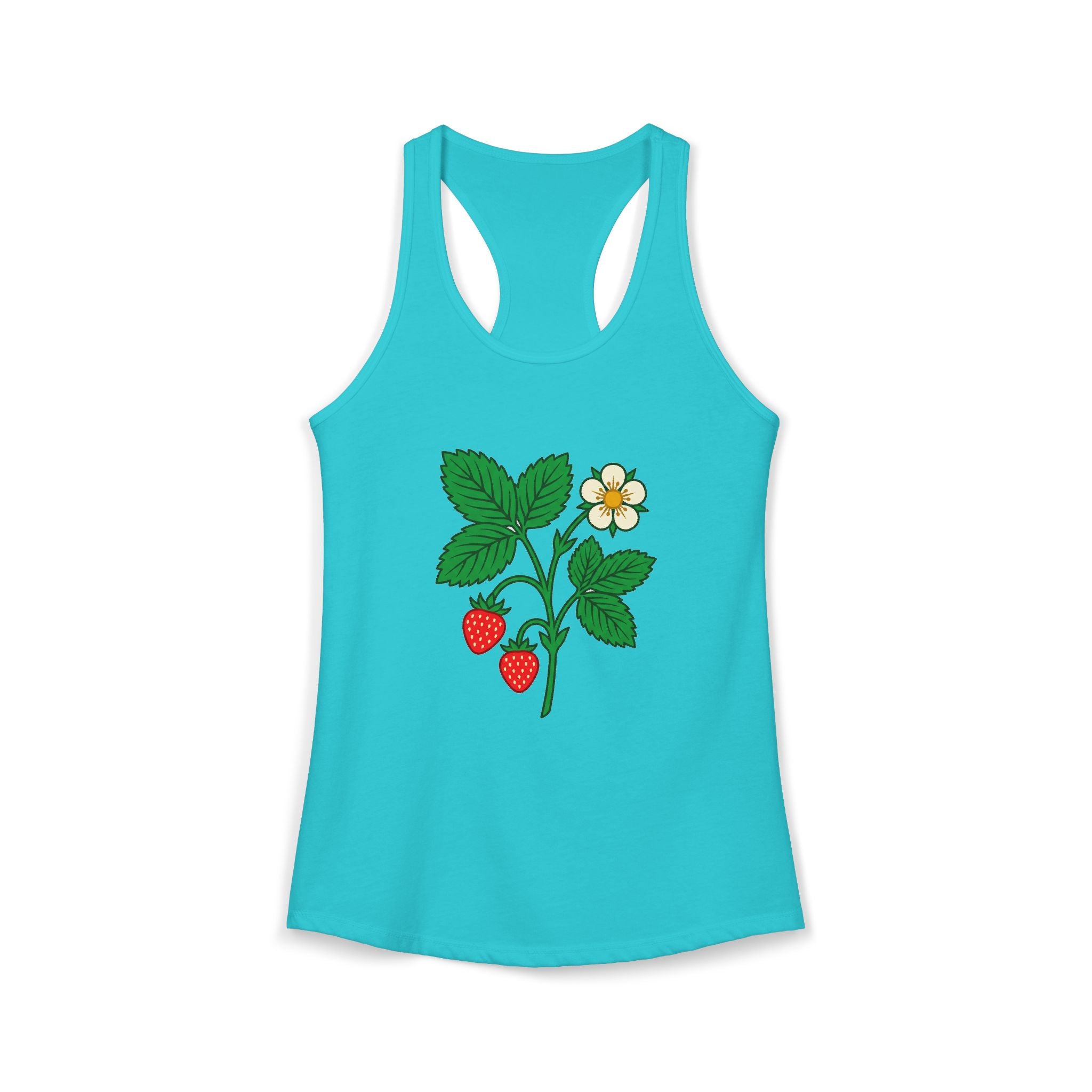 Wild Strawberry Sprig Tank Top