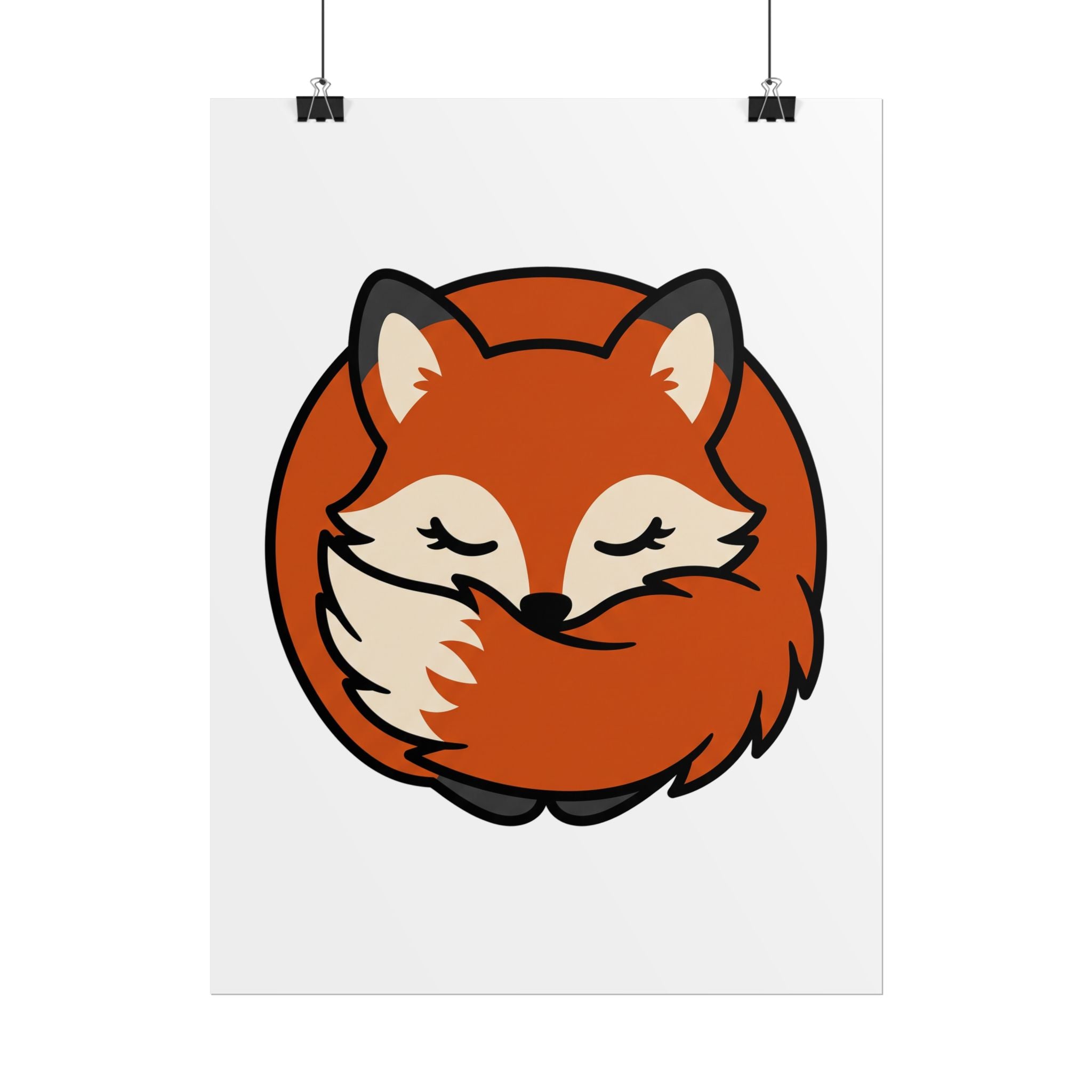Sleepy Fox Loaf Poster