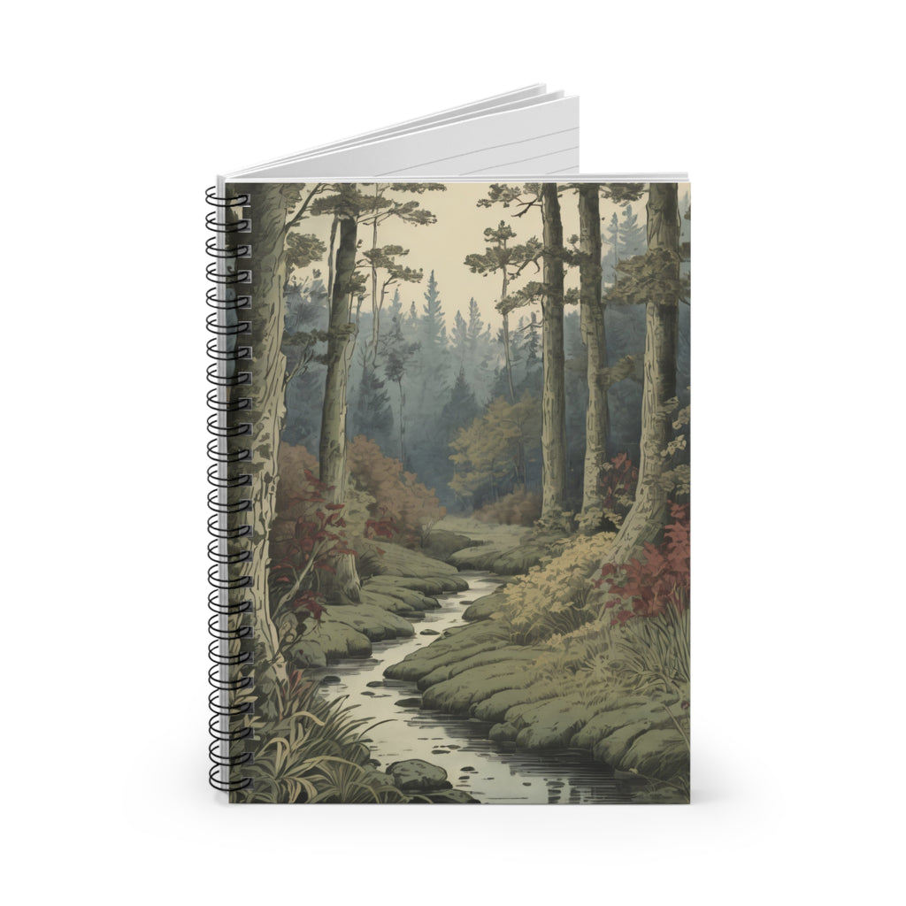 Forest Stream Spiral Notebook - Lined Journal for Nature Lovers