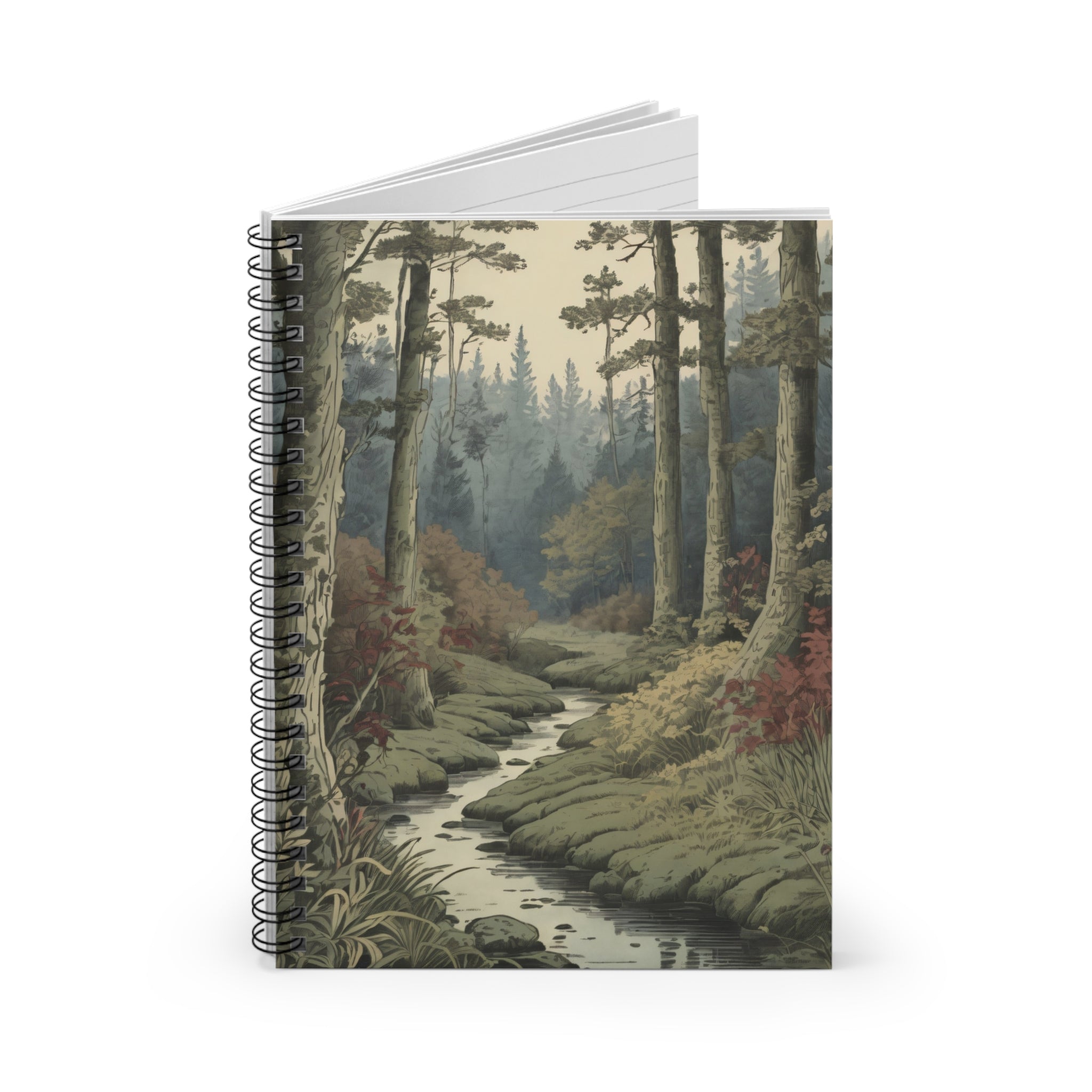 Forest Stream Spiral Notebook - Lined Journal for Nature Lovers