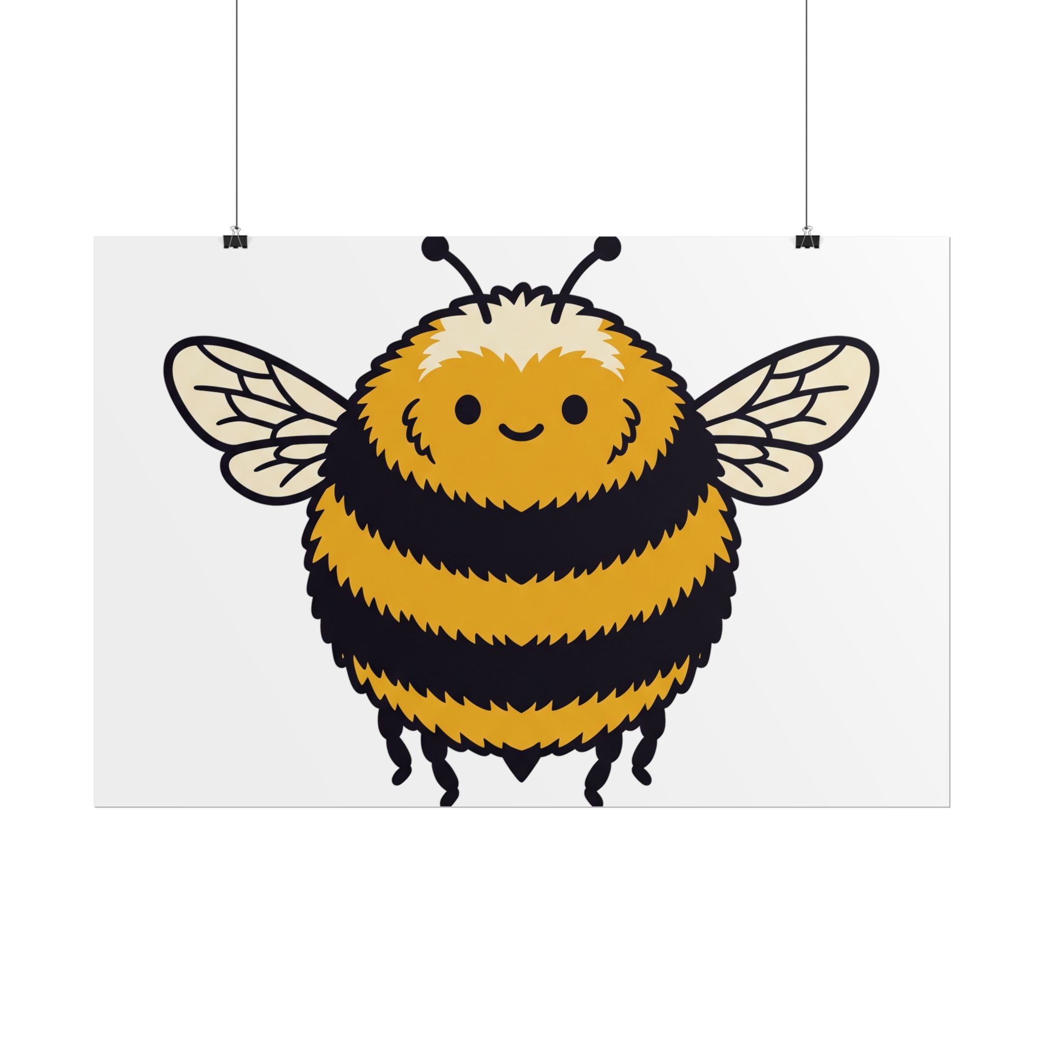 Round Bee Buddy Poster