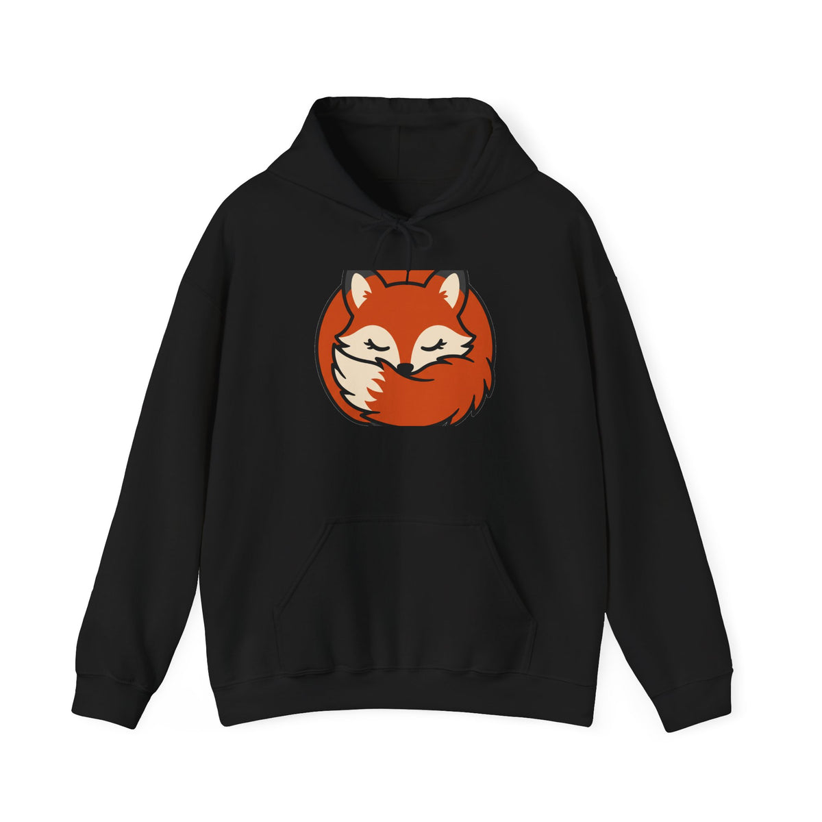Sleepy Fox Loaf Hoodie, Cute Cottagecore Animal Pullover