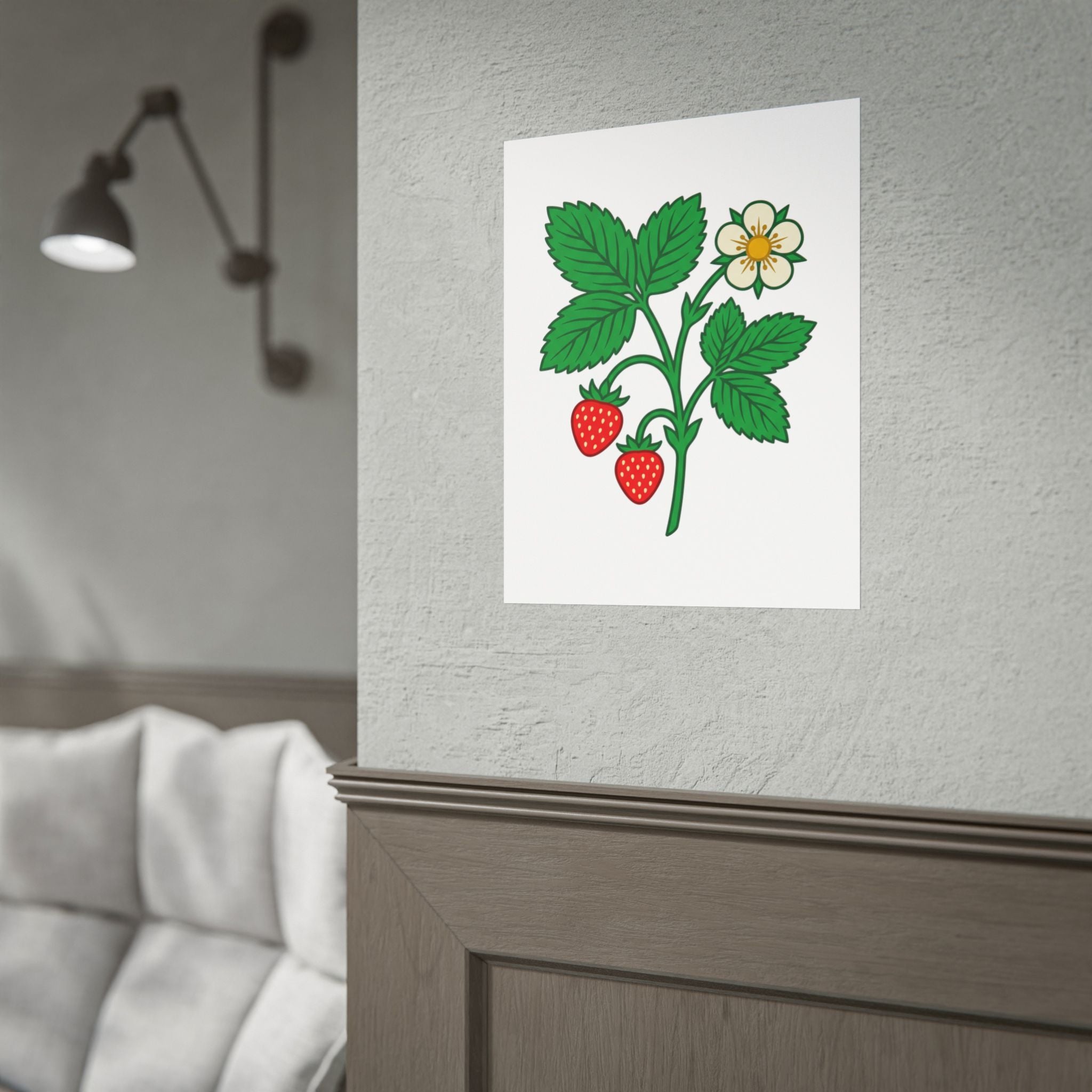 Wild Strawberry Sprig Poster