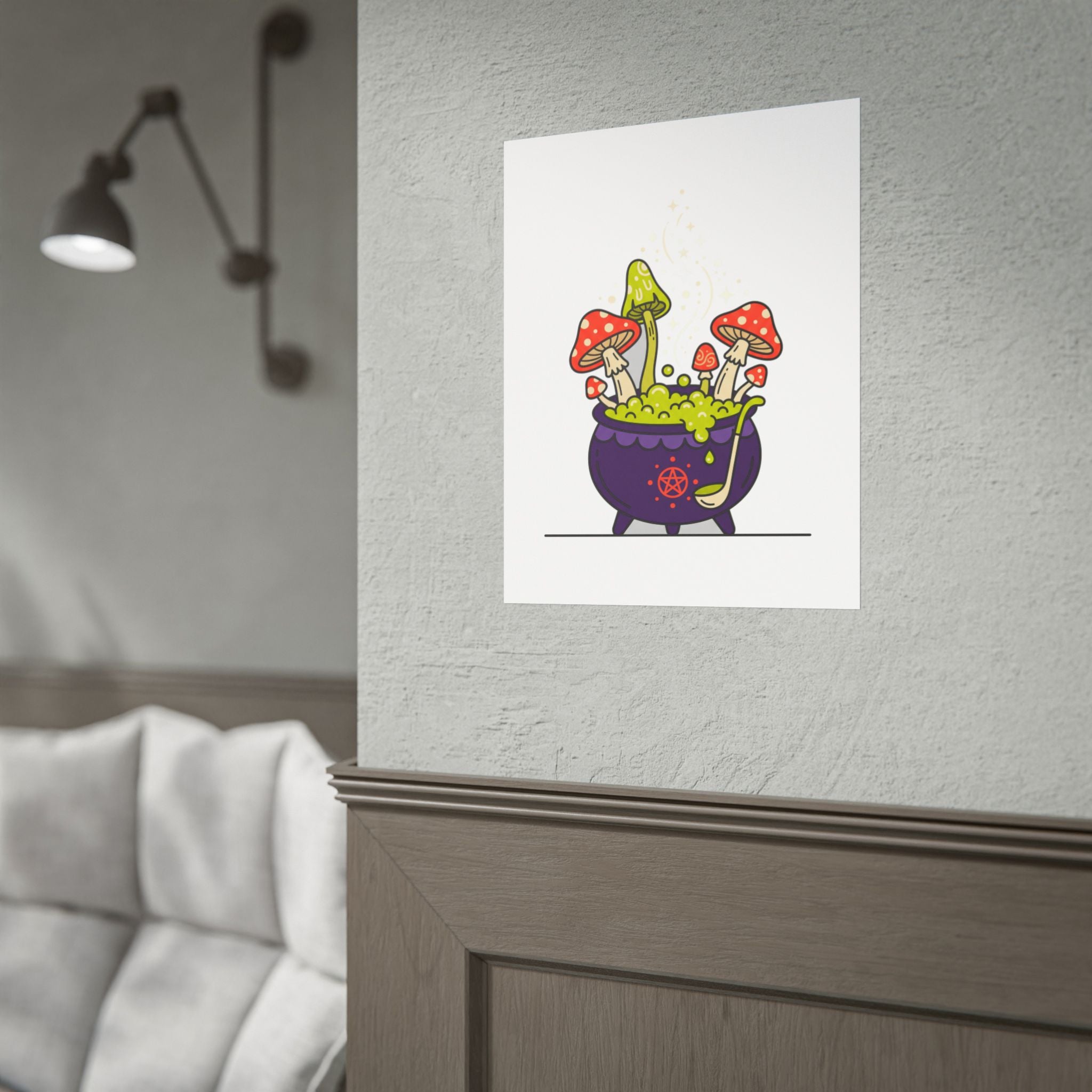 Witchy Mushroom Potion Poster