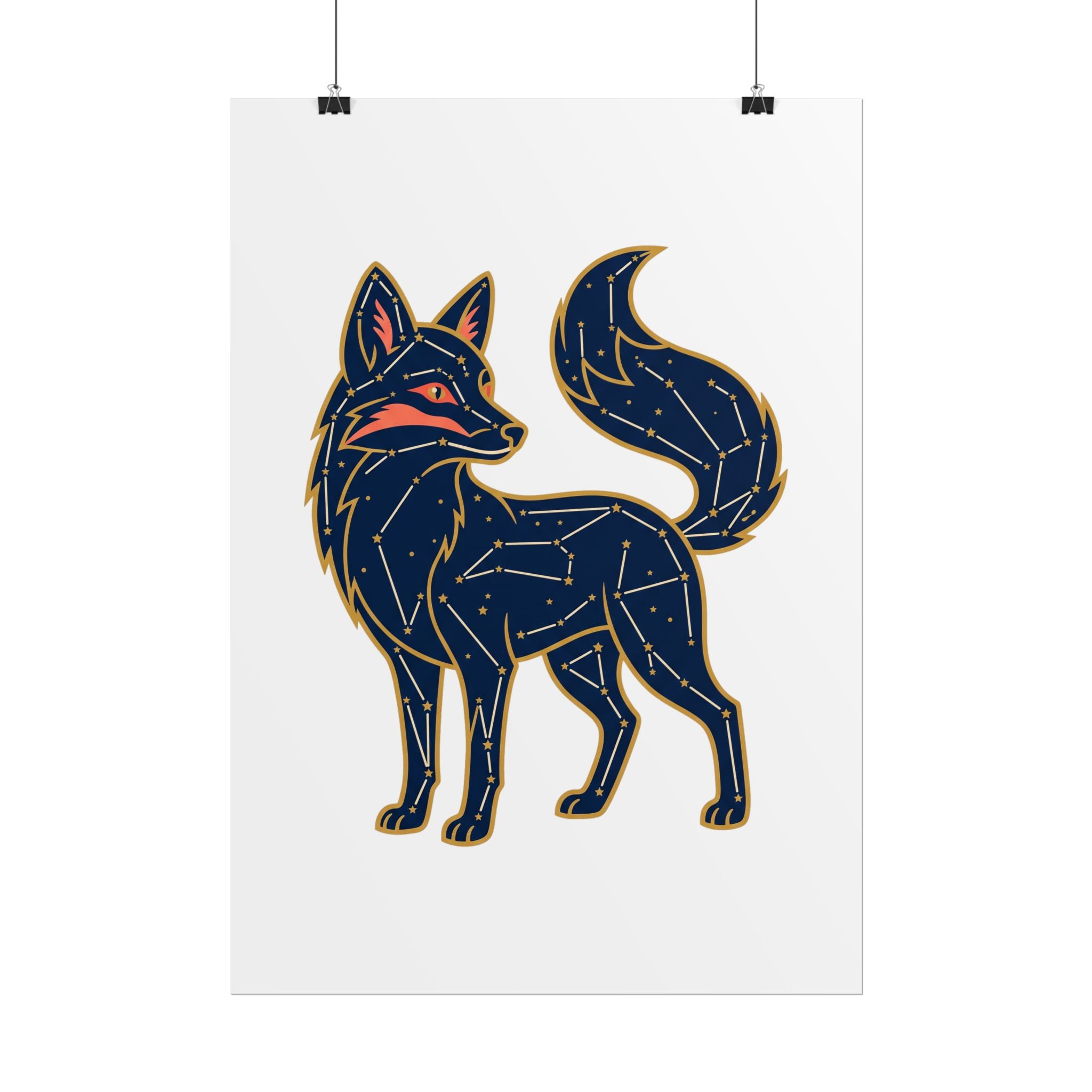 Constellation Fox Poster