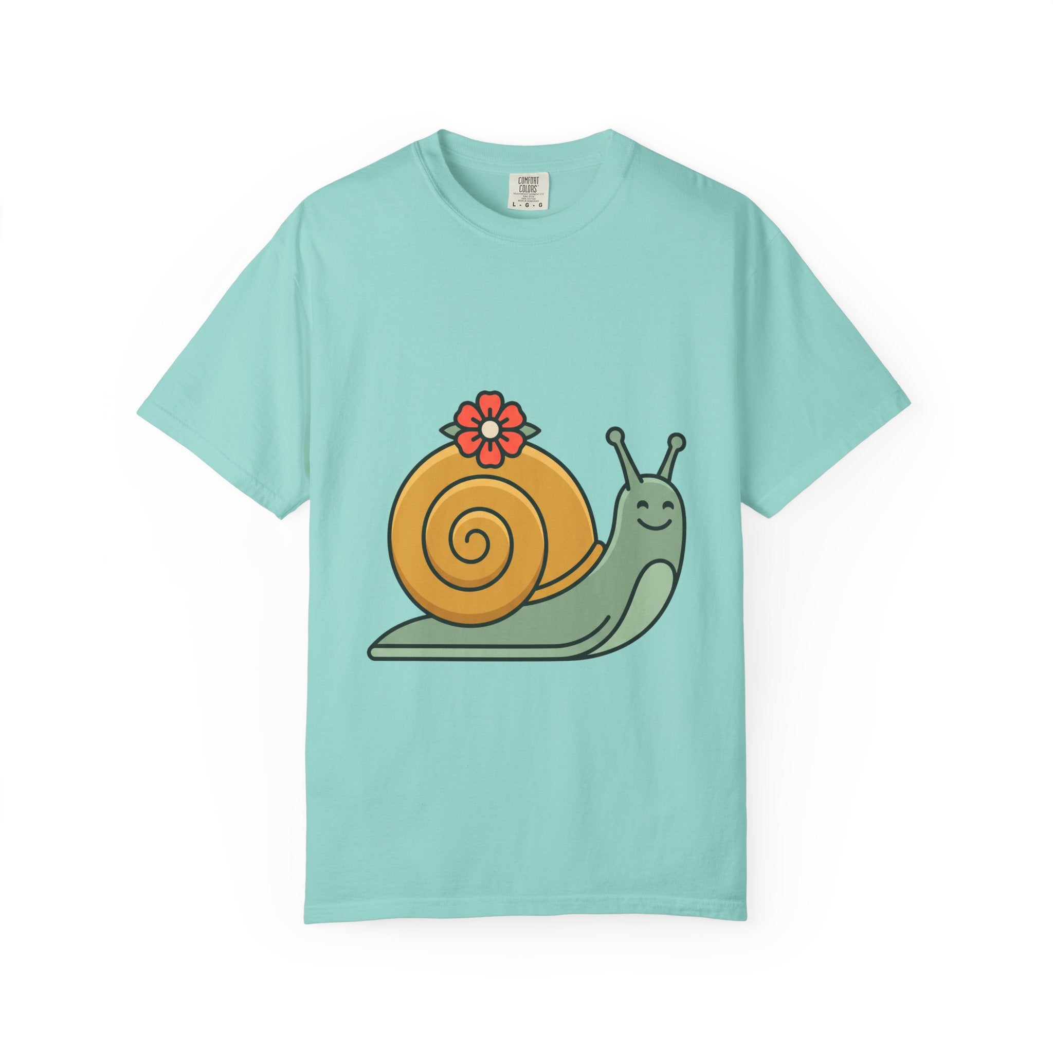 Snail with Flower Shell Tee