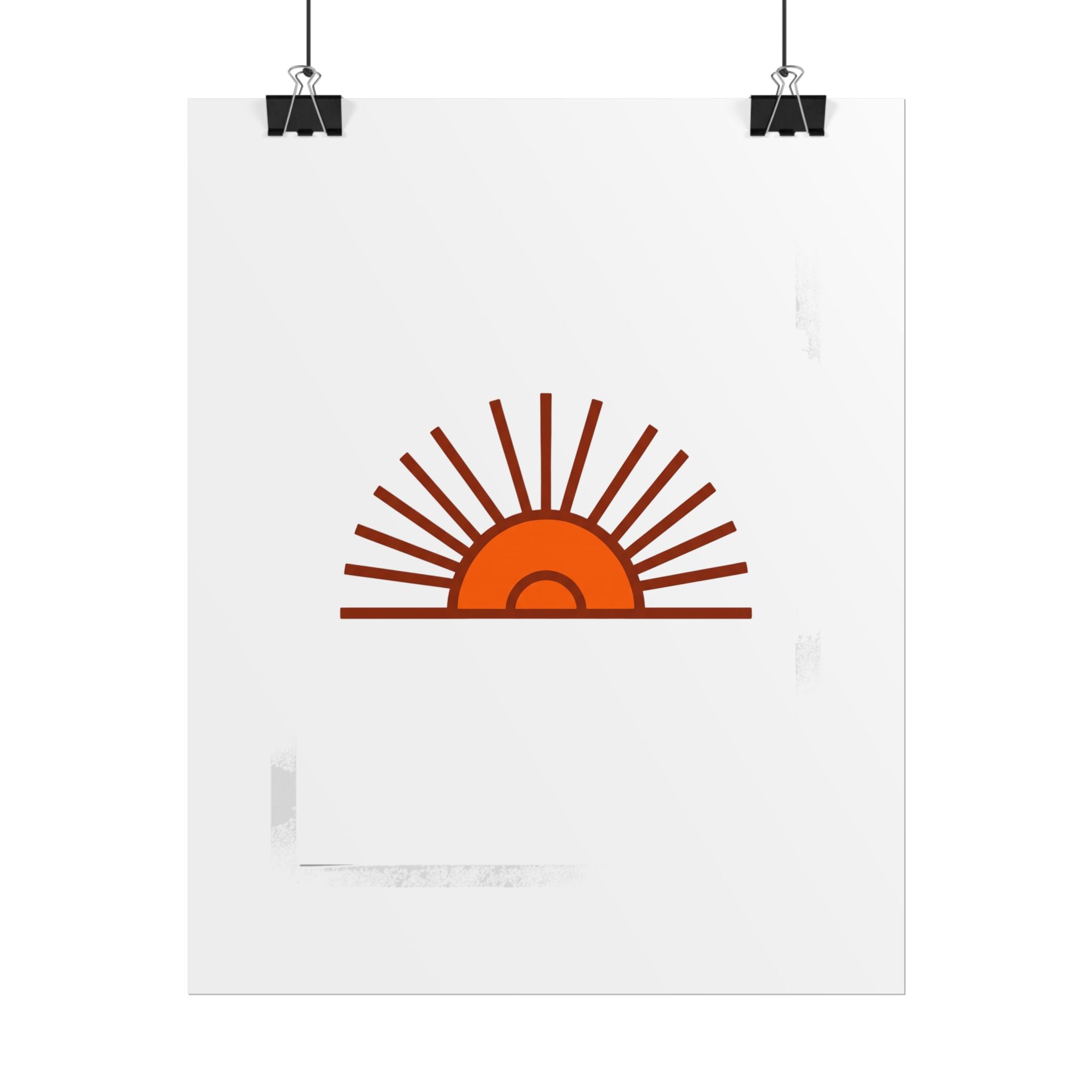 Rising Sun Rays Poster