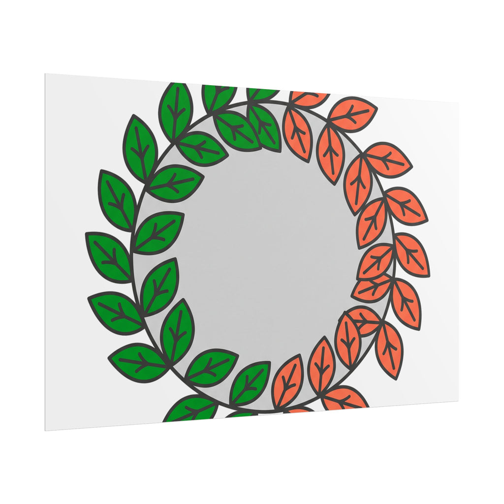 Leaf Wreath Poster