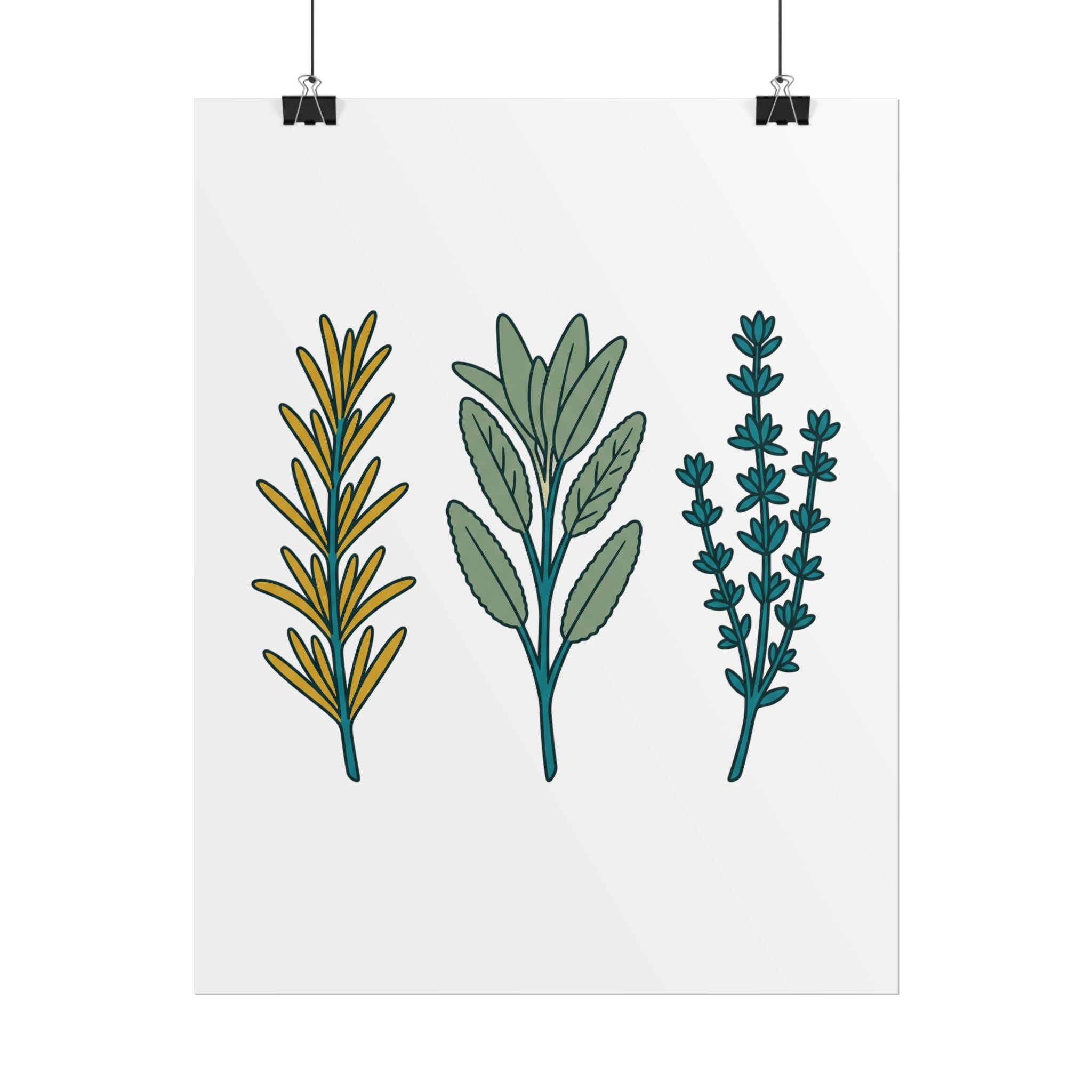 Herb Sprig Set Poster