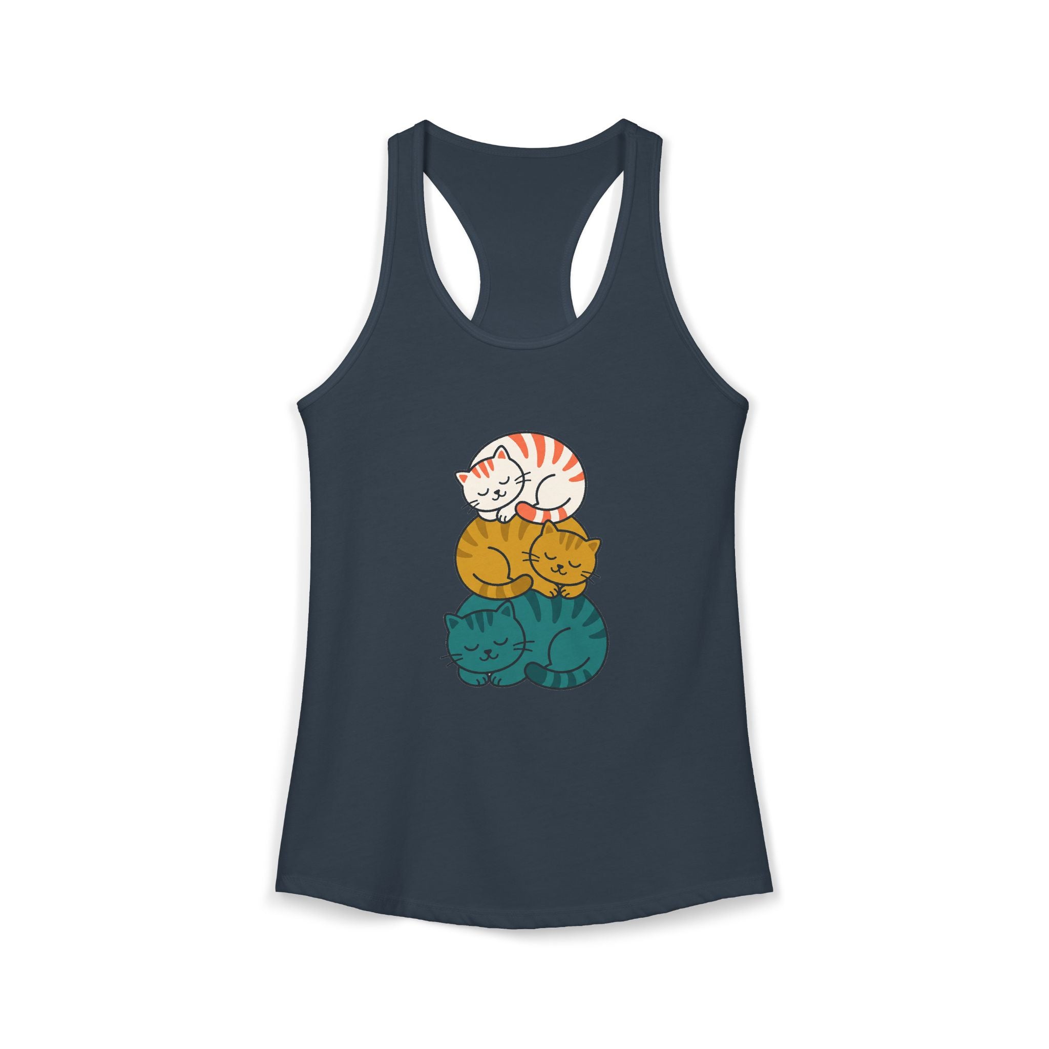 Sleepy Cat Stack Tank Top