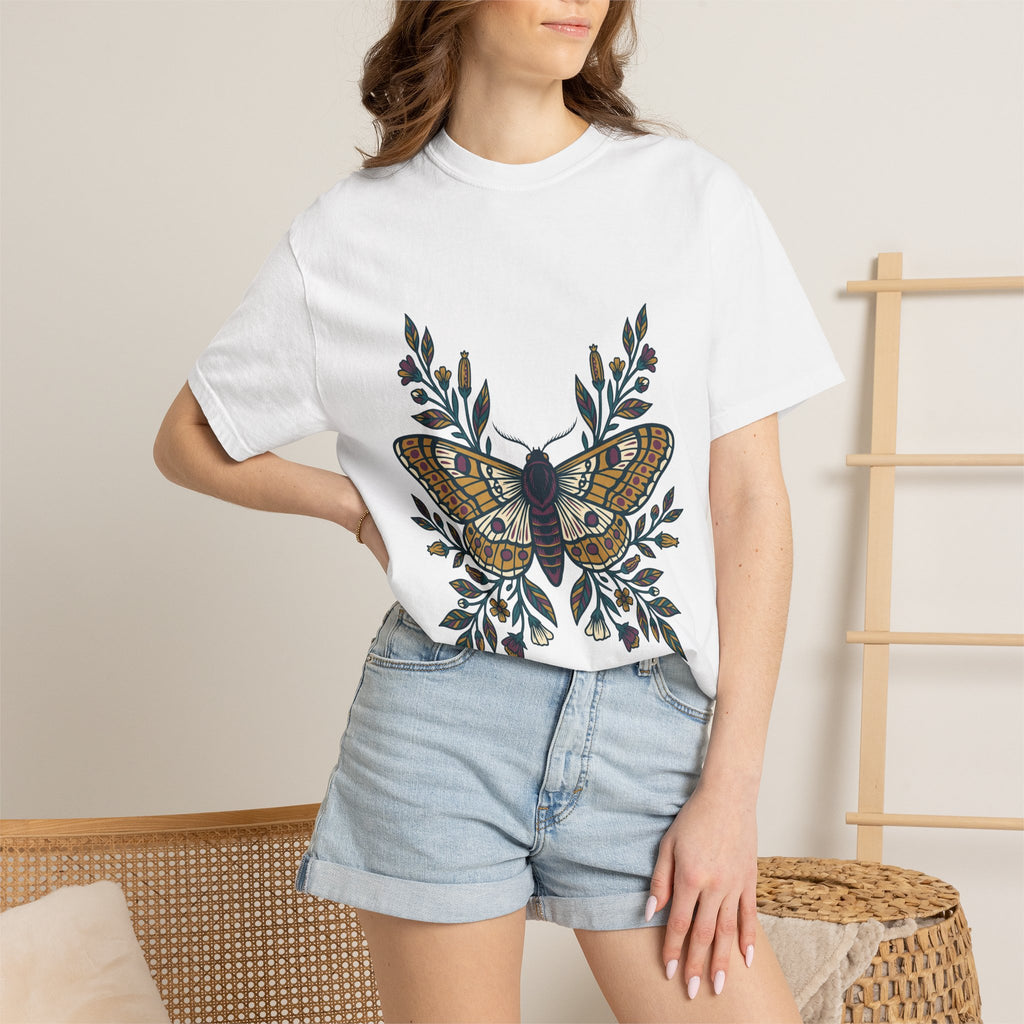 Botanical Moth and Flora Tee