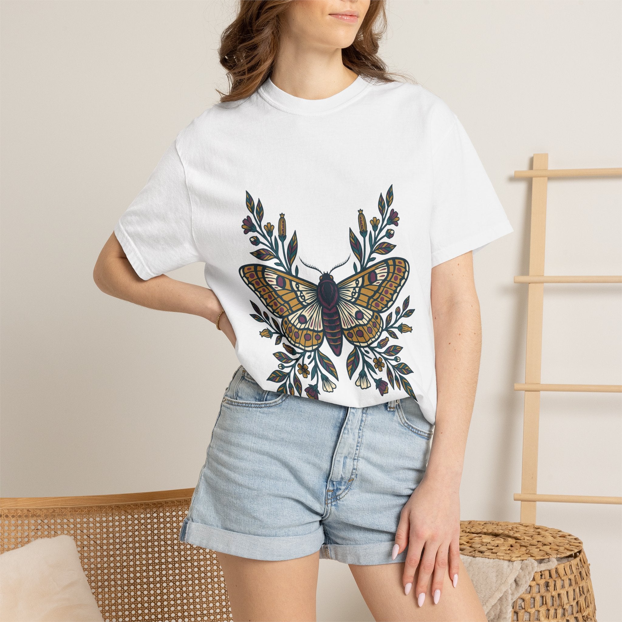Botanical Moth and Flora Tee
