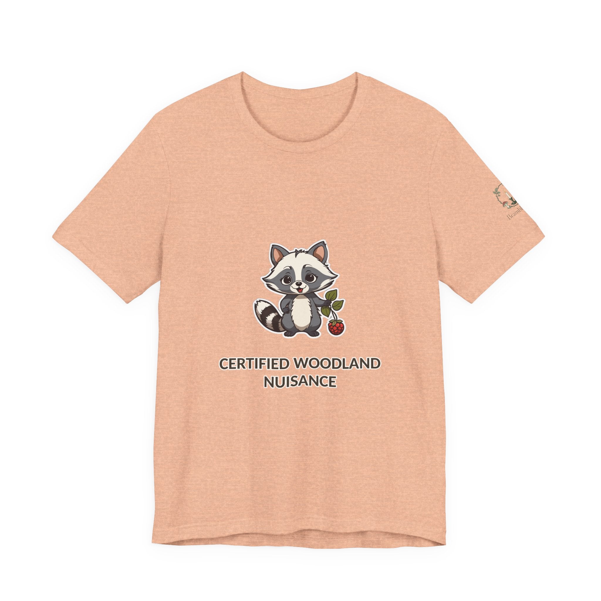Certified Woodland Nuisance Tee — Cute Raccoon Graphic T-Shirt