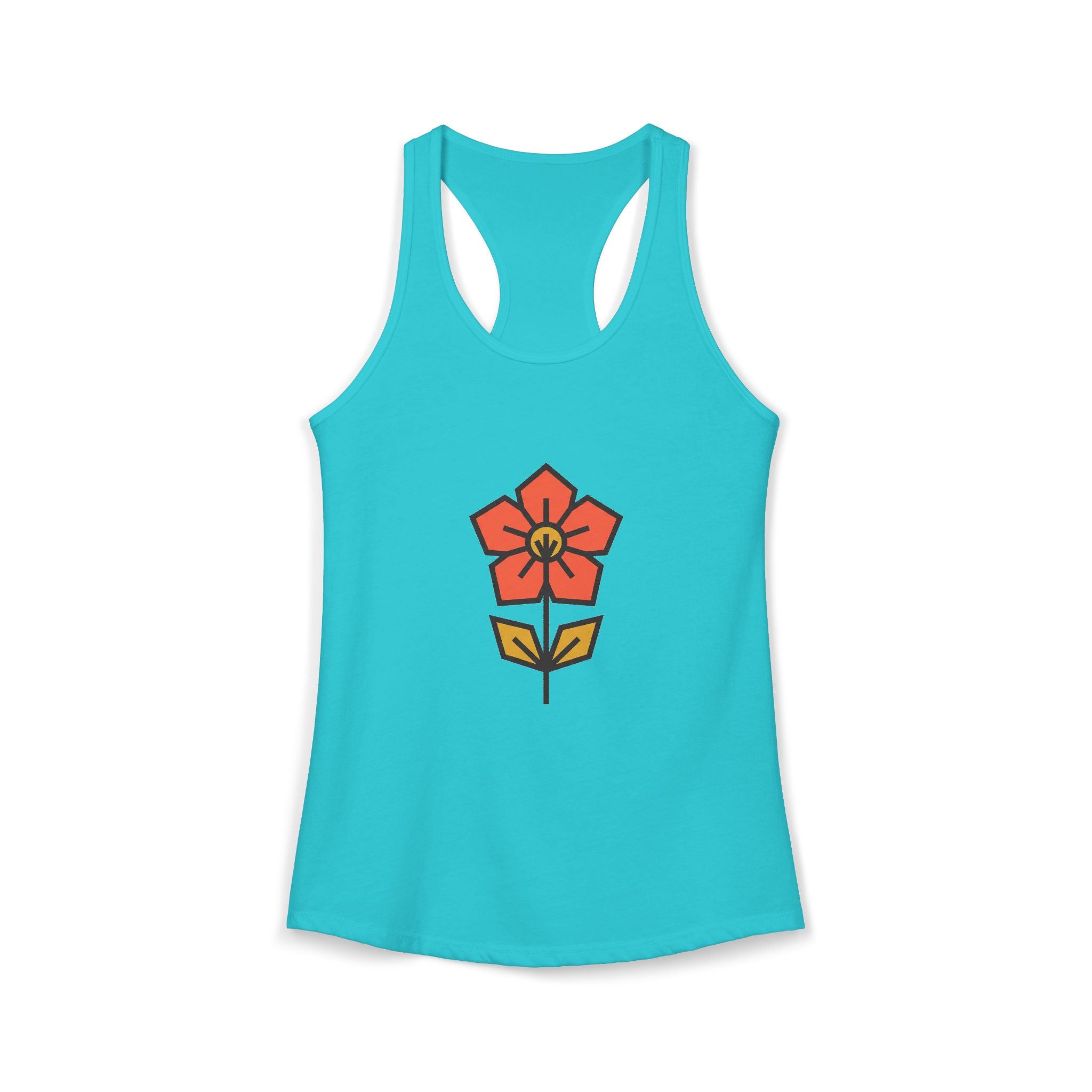 Minimal Wildflower Icon Tank Top