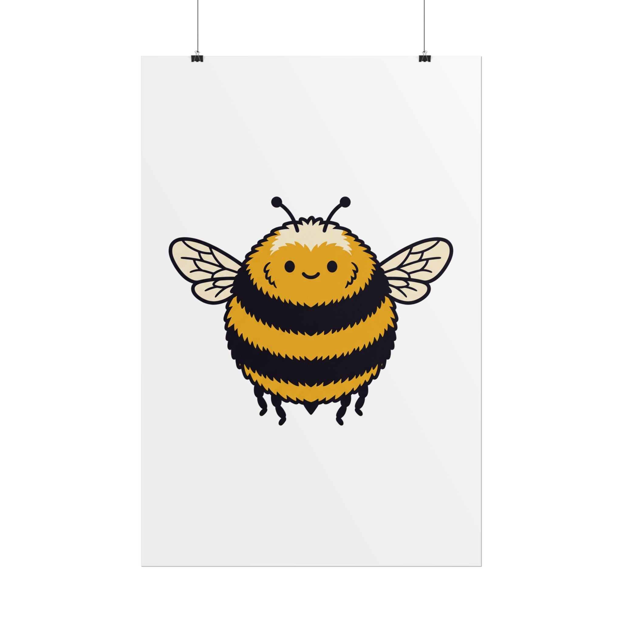 Round Bee Buddy Poster