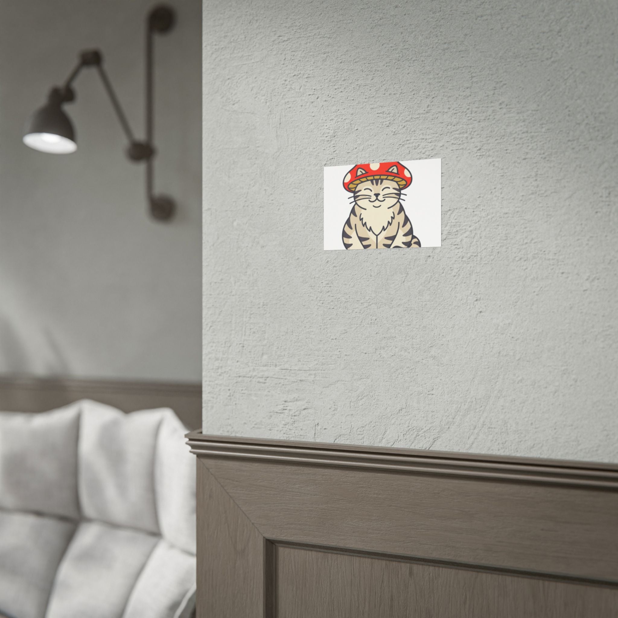 Mushroom Cat Poster
