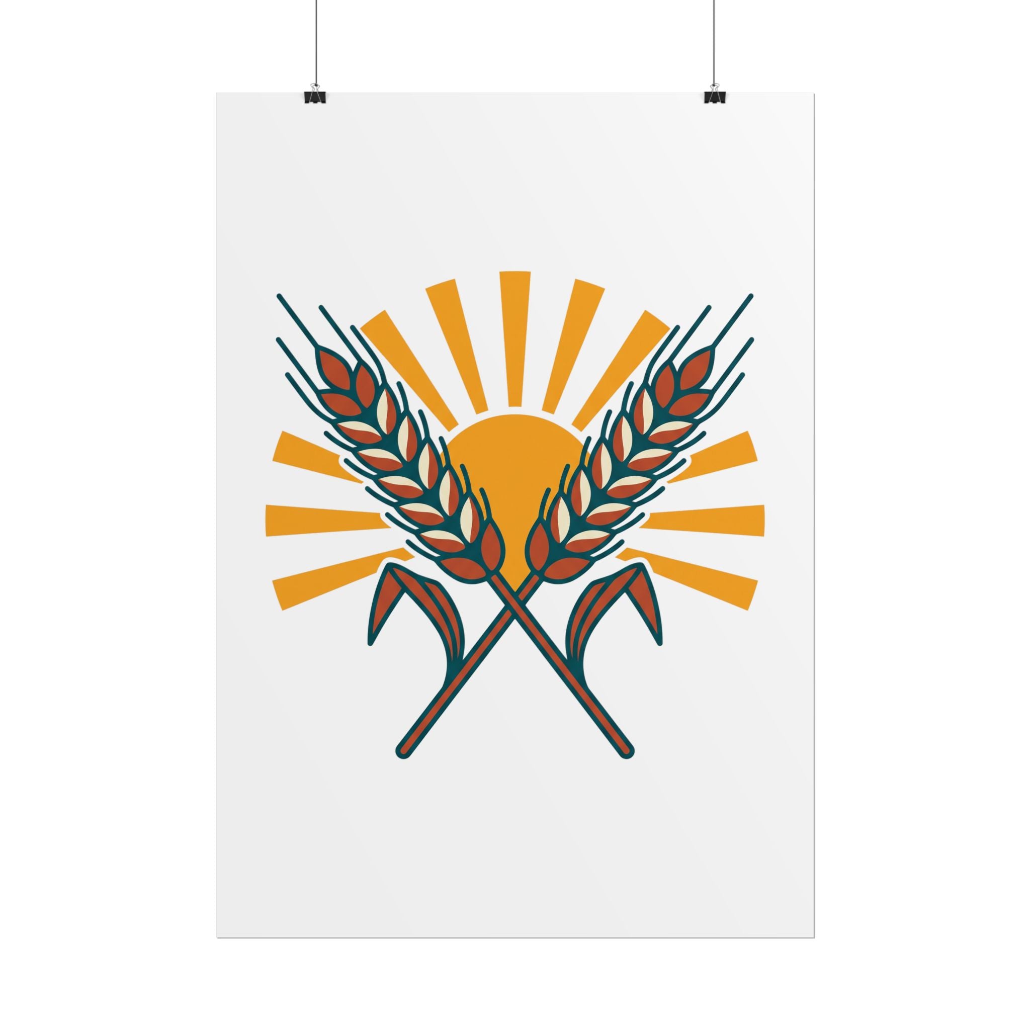 Sun and Wheat Poster