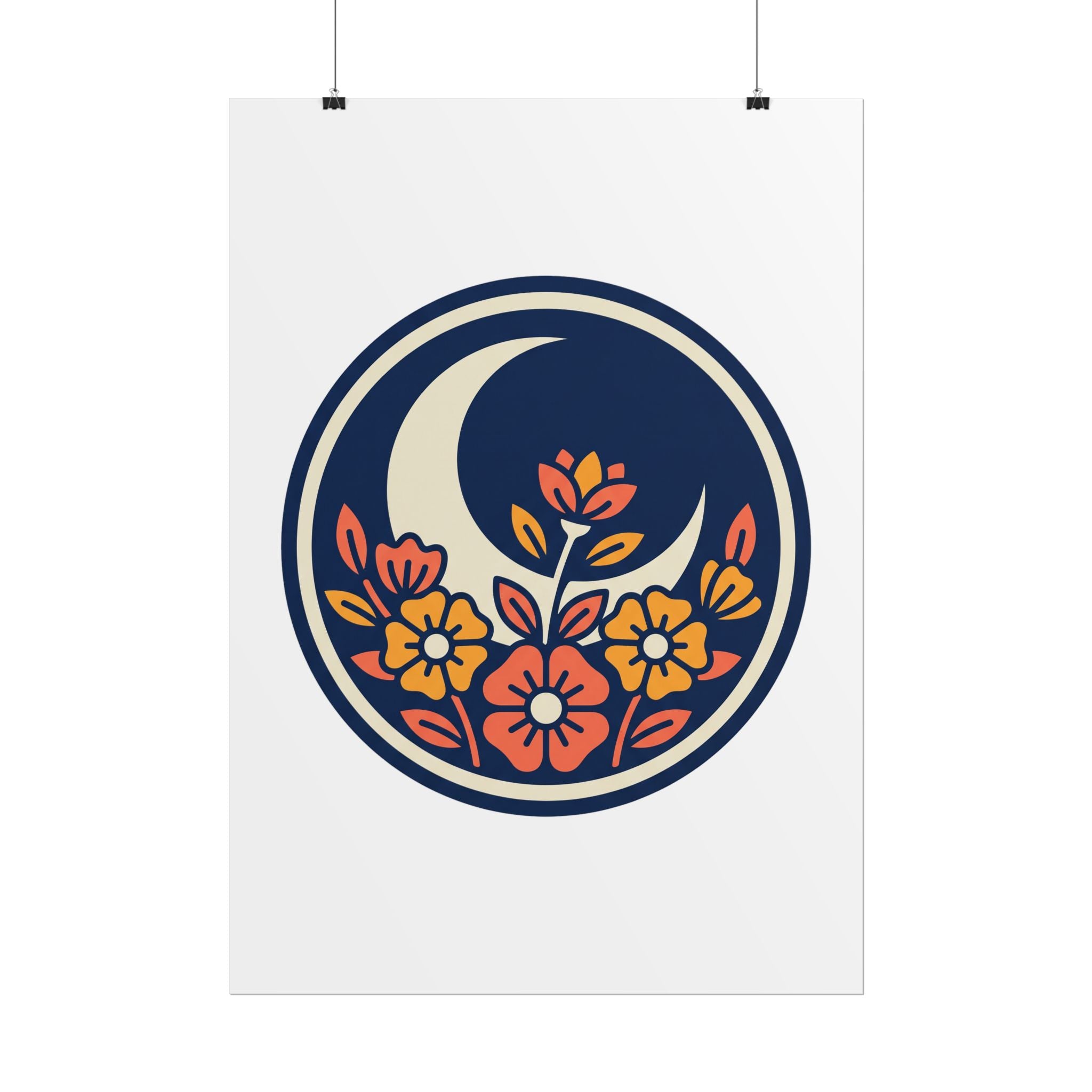 Night Garden Circle Poster