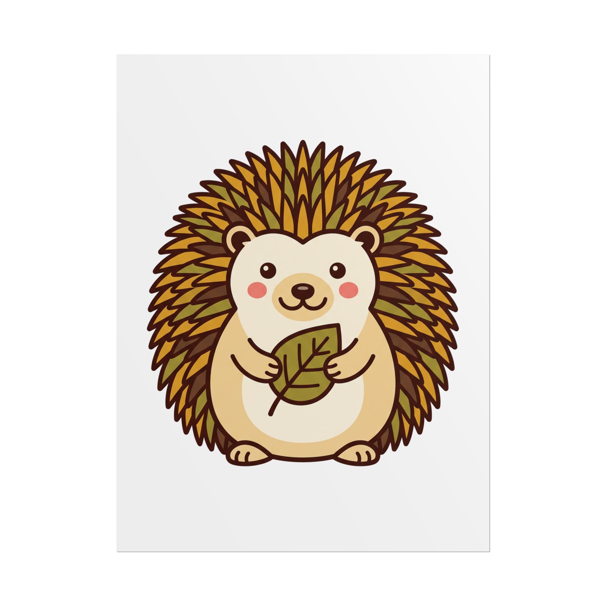 Chubby Hedgehog Poster