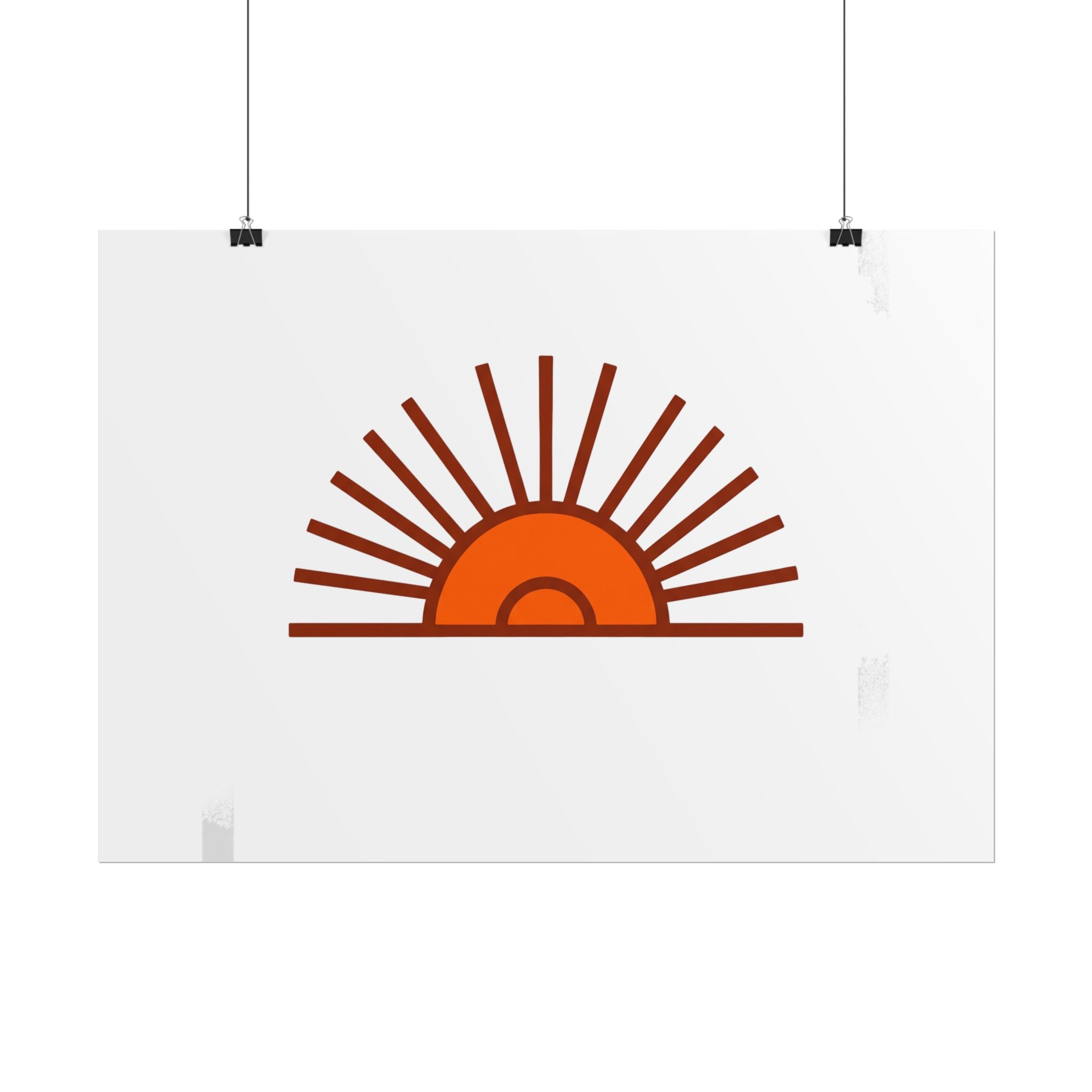 Rising Sun Rays Poster