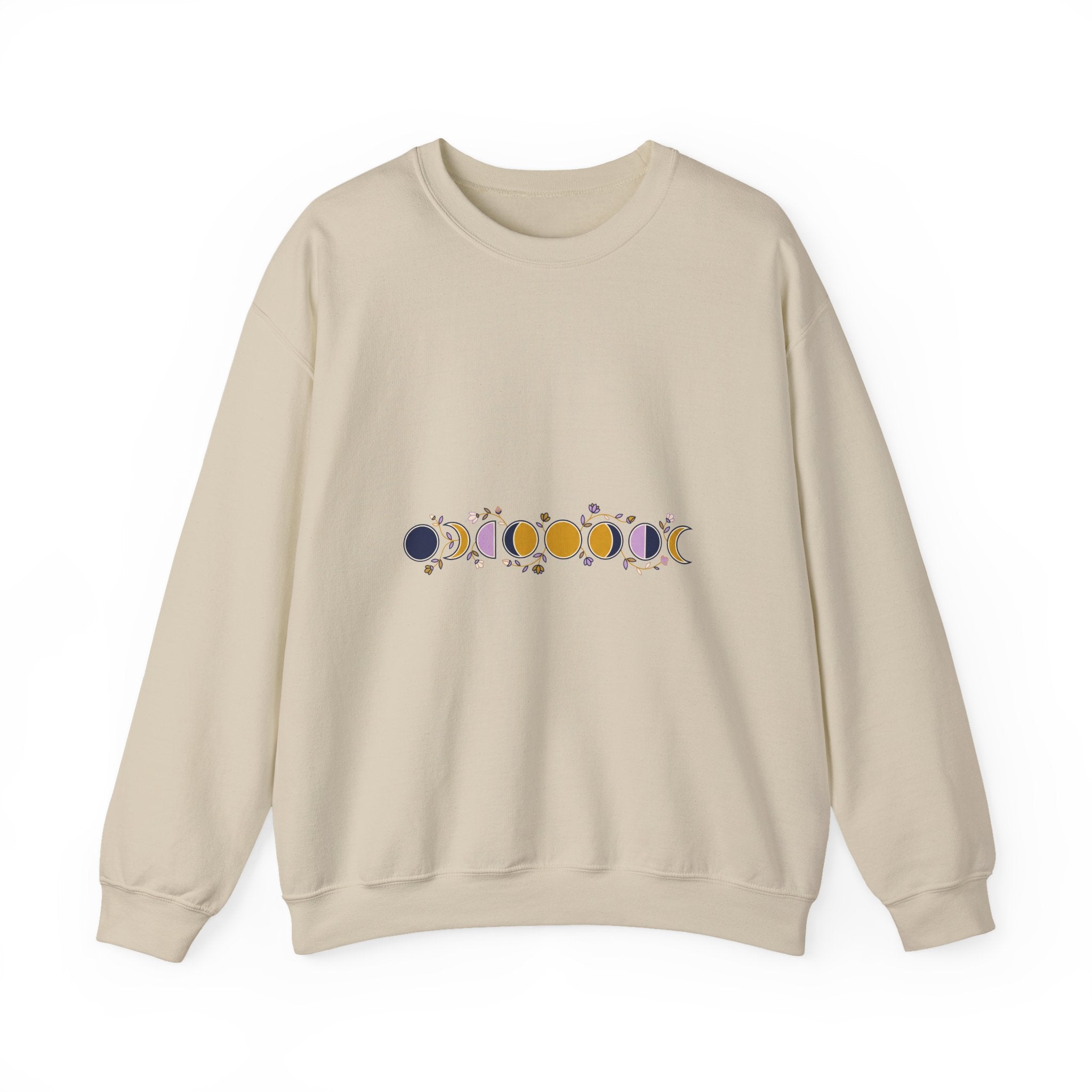 Moon Phases Botanical Crewneck