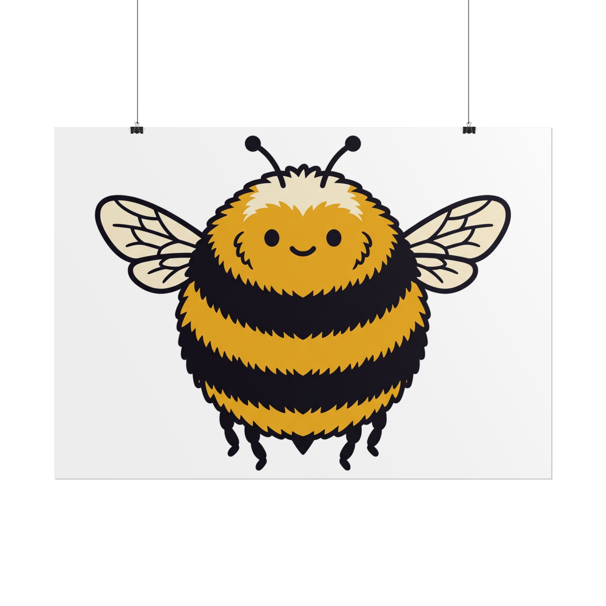 Round Bee Buddy Poster
