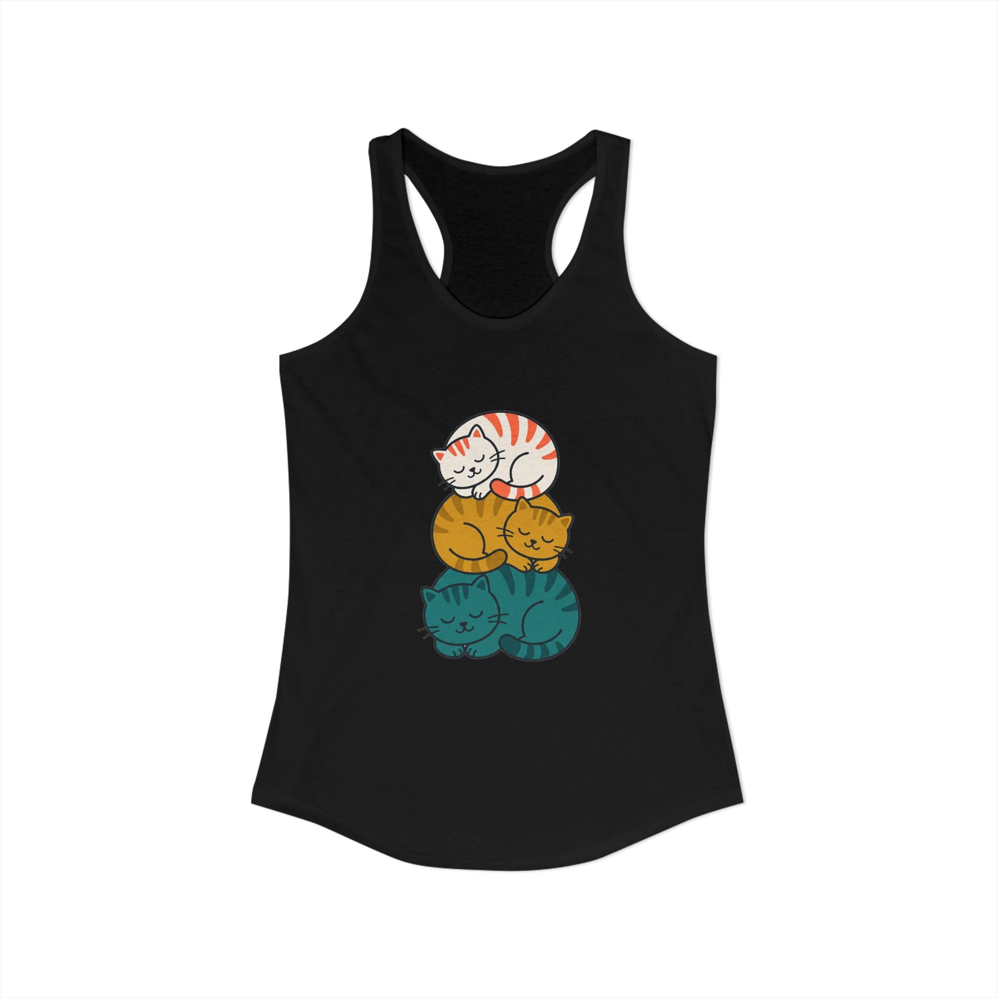 Sleepy Cat Stack Tank Top
