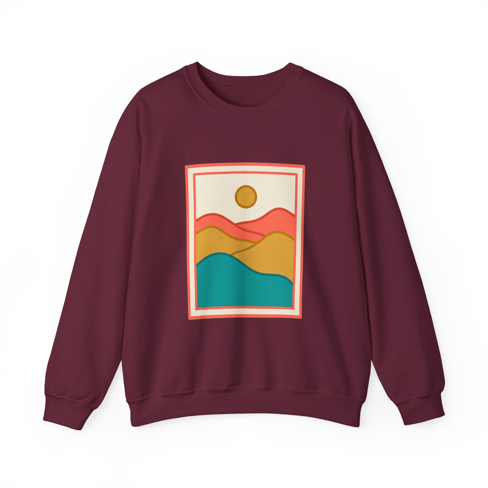 Layered Hills Line Crewneck