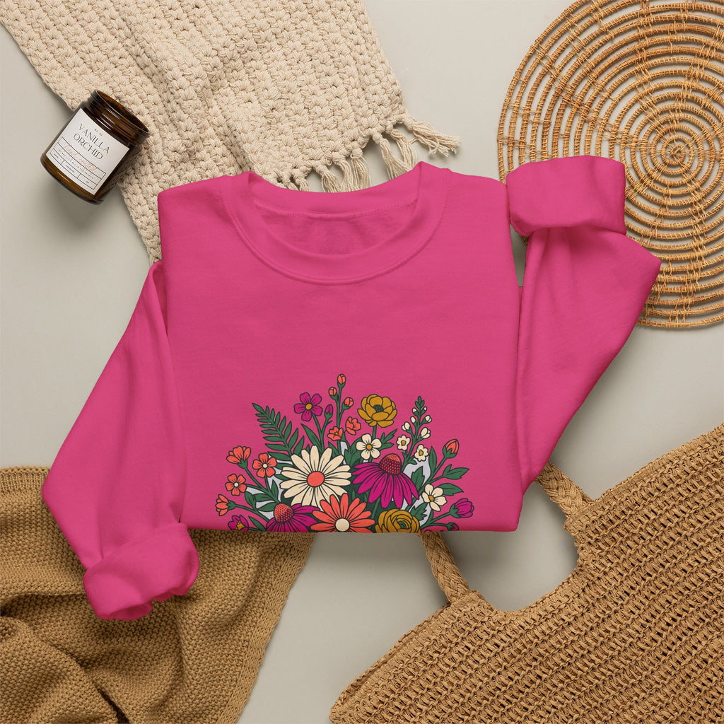 Wildflower Bouquet Line Crewneck