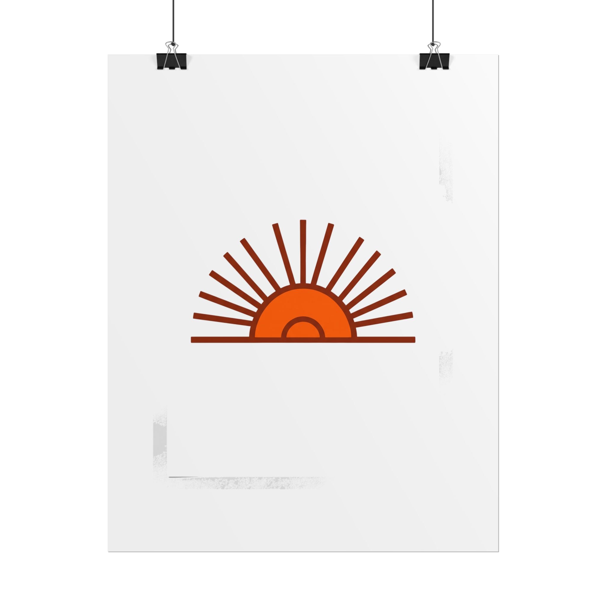 Rising Sun Rays Poster