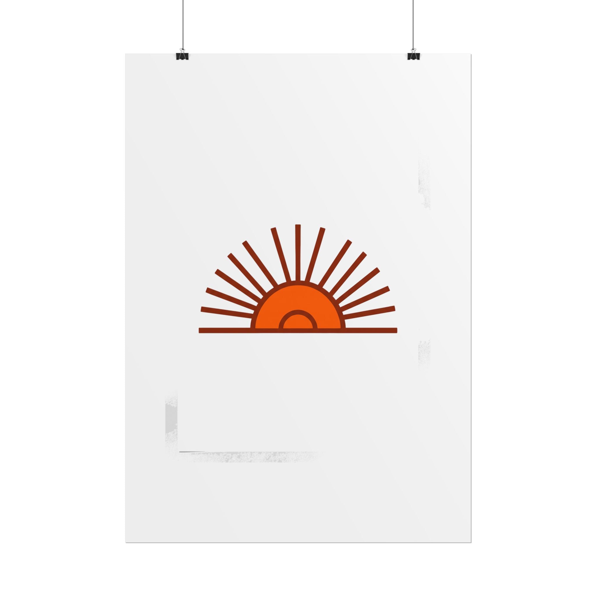 Rising Sun Rays Poster